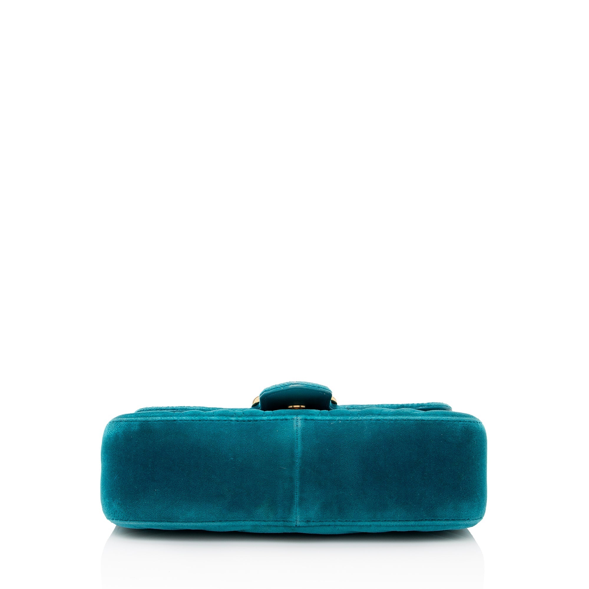 Gucci Matelasse Velvet GG Marmont Mini Shoulder Bag (SHF-22901)