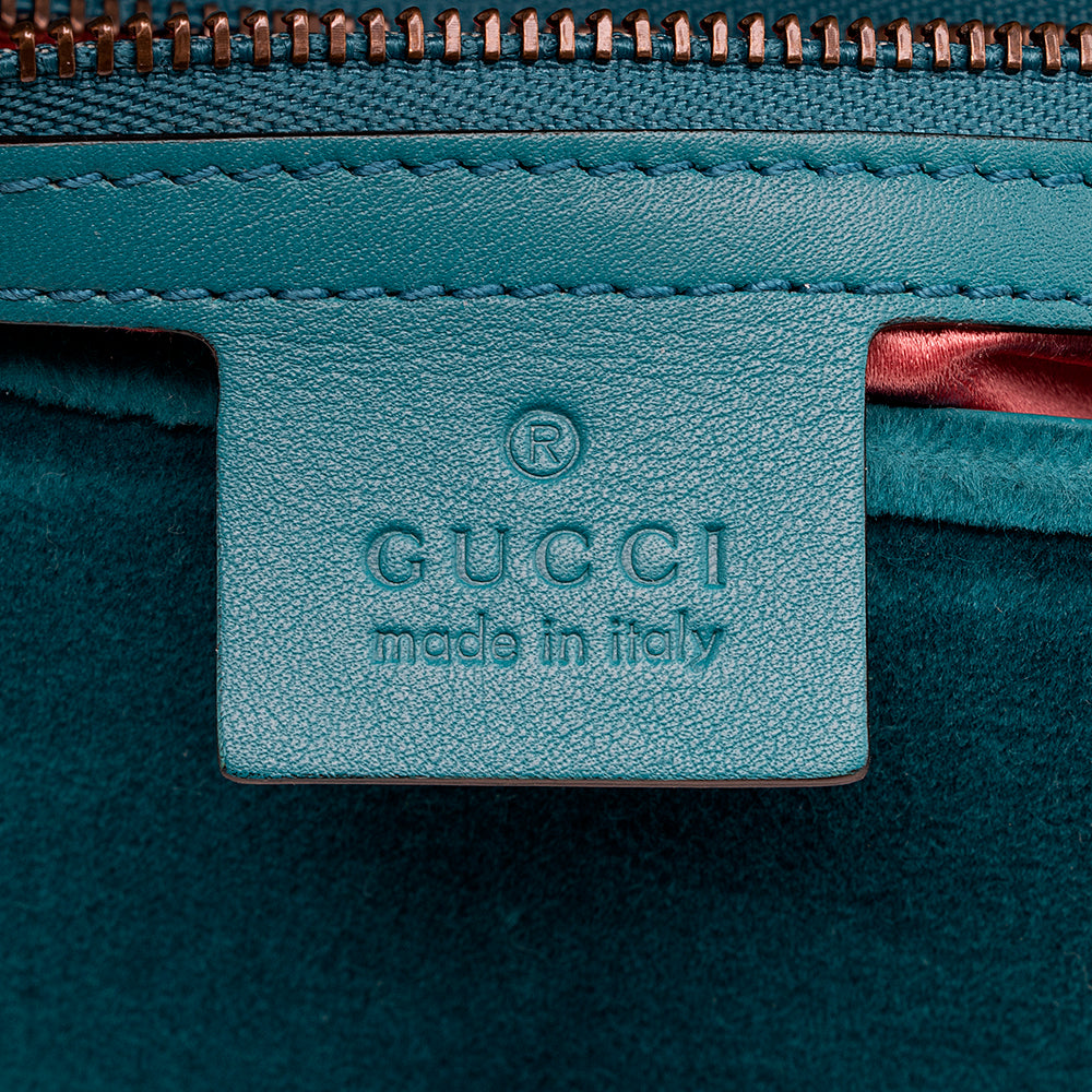 Gucci Matelasse Velvet Gucci Marmont Small Shoulder Bag (SHF-18936)