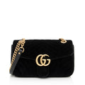 Gucci Matelasse Velvet Gucci Marmont Small Shoulder Bag (SHF-19219)