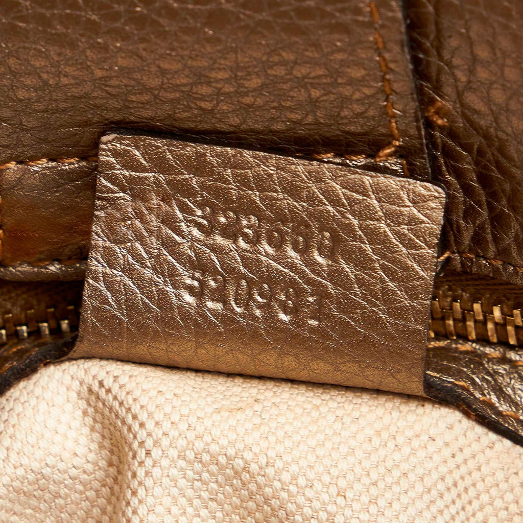 Gucci Medium Bamboo Shopper Leather Satchel (SHG-32499)