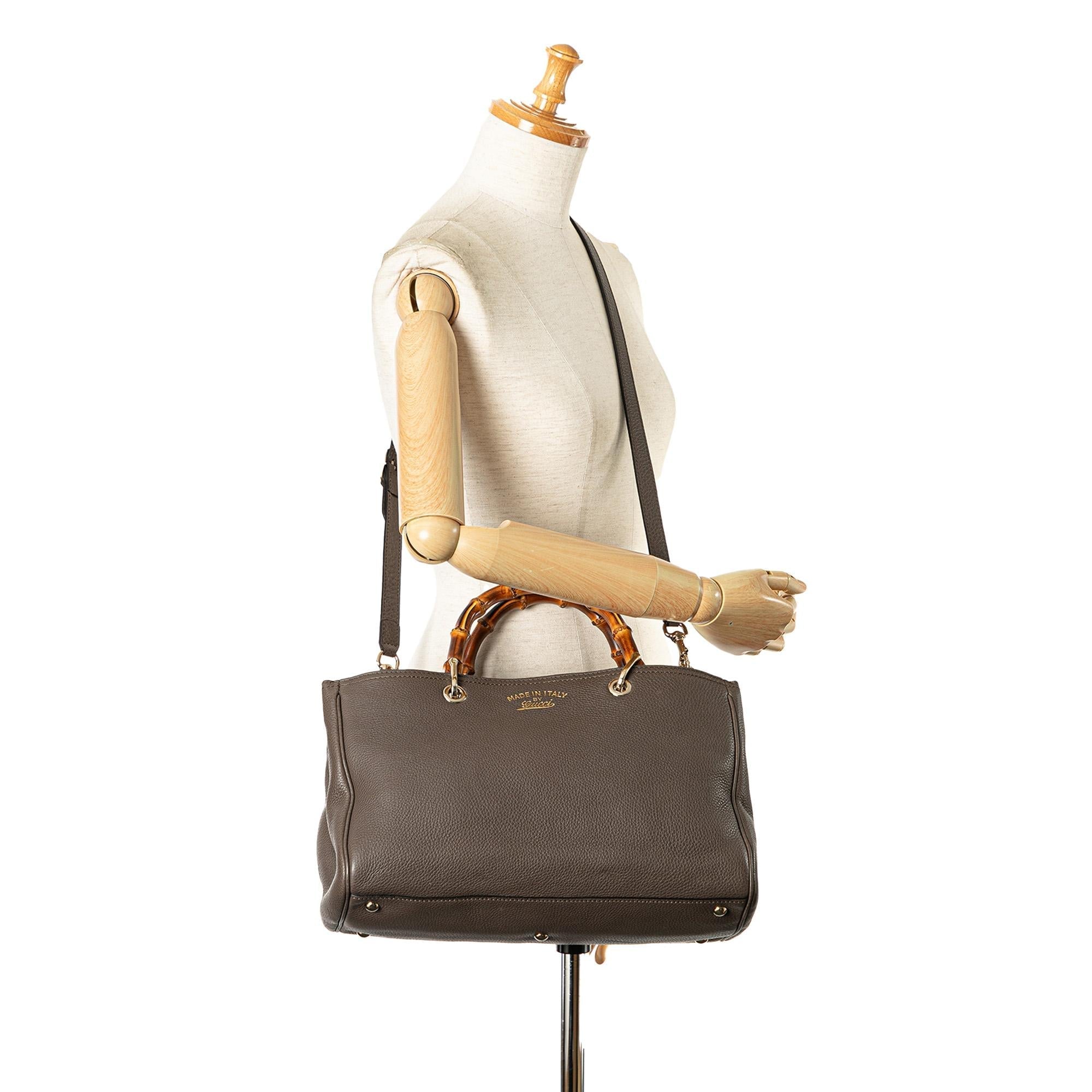 Gucci Medium Bamboo Shopper Satchel (SHG-MSpvCF)