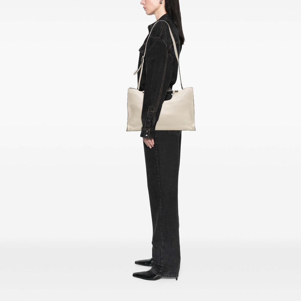 Gucci Medium Calfskin Bamboo Daily Shopper Satchel