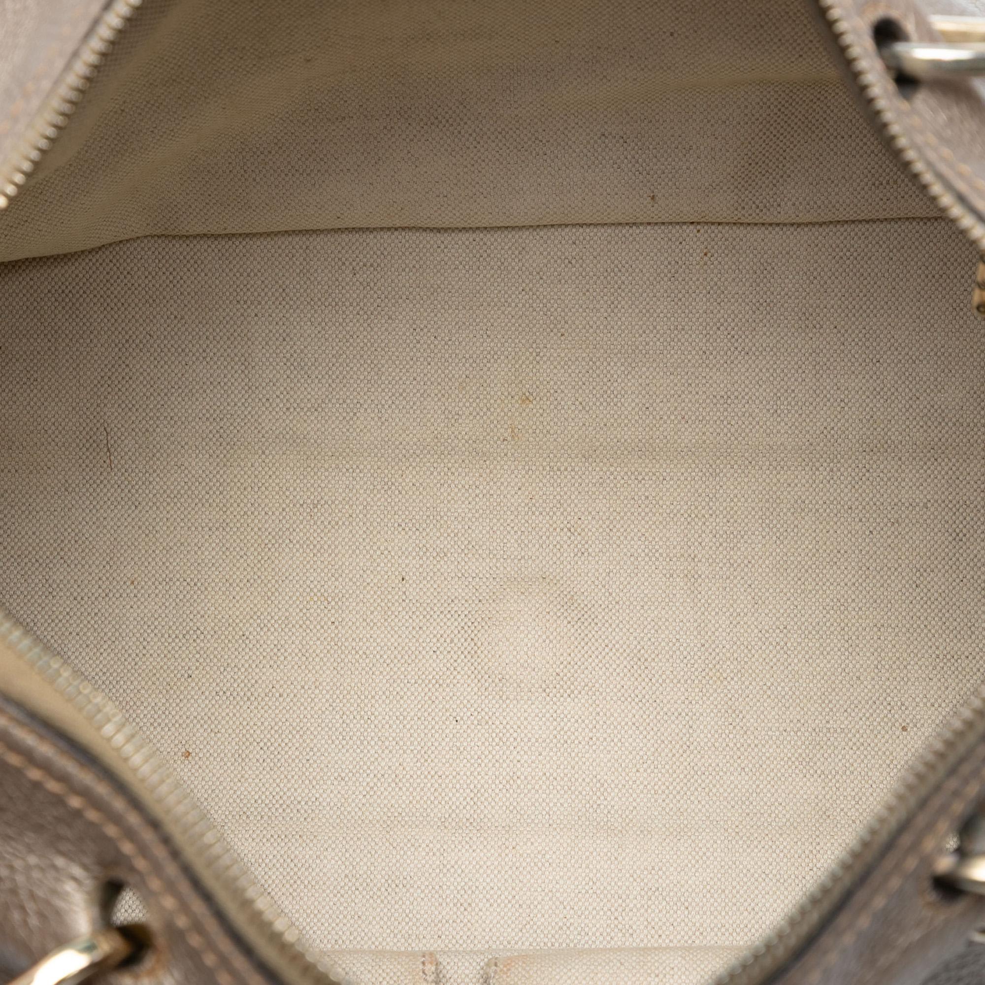 Gucci Medium Calfskin Bamboo Shopper Boston Bag