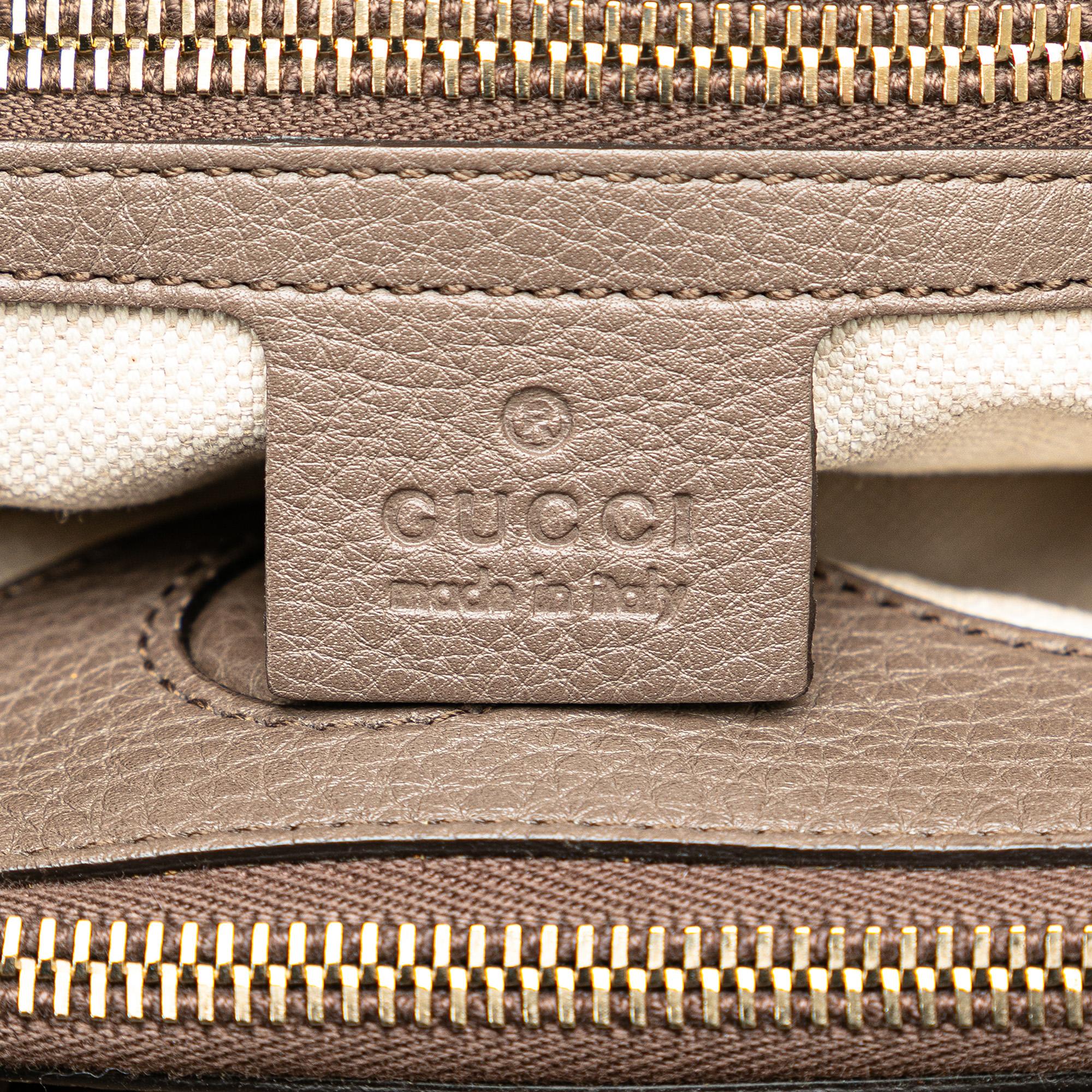 Gucci Medium Calfskin Bamboo Shopper Satchel (SHG-N0vdQS)