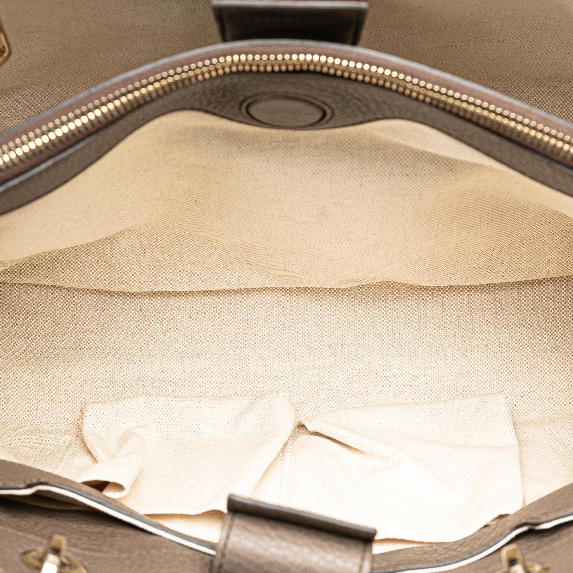 Gucci Medium Calfskin Bamboo Shopper Satchel (SHG-N0vdQS)