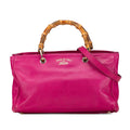 Gucci Medium Calfskin Bamboo Shopper Satchel (SHG-BUwDqc)