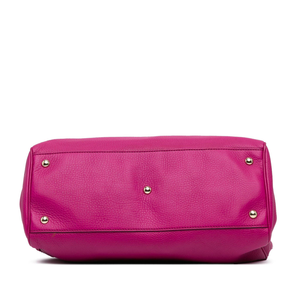Gucci Medium Calfskin Bamboo Shopper Satchel