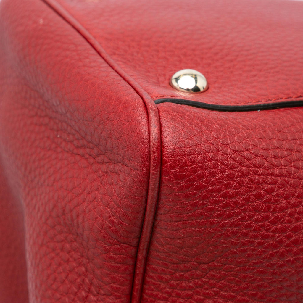 Gucci Medium Calfskin Bamboo Shopper Satchel