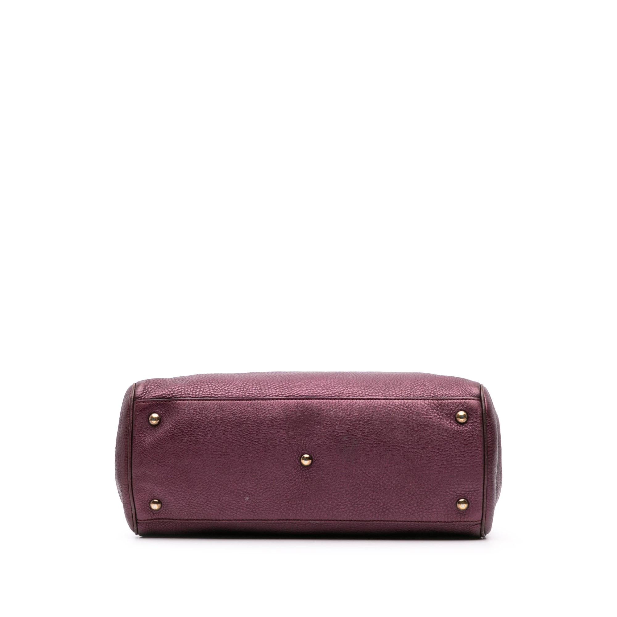 Gucci Medium Calfskin Bamboo Shopper Satchel