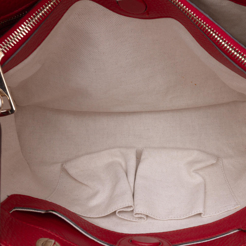Gucci Medium Calfskin Bamboo Shopper Satchel