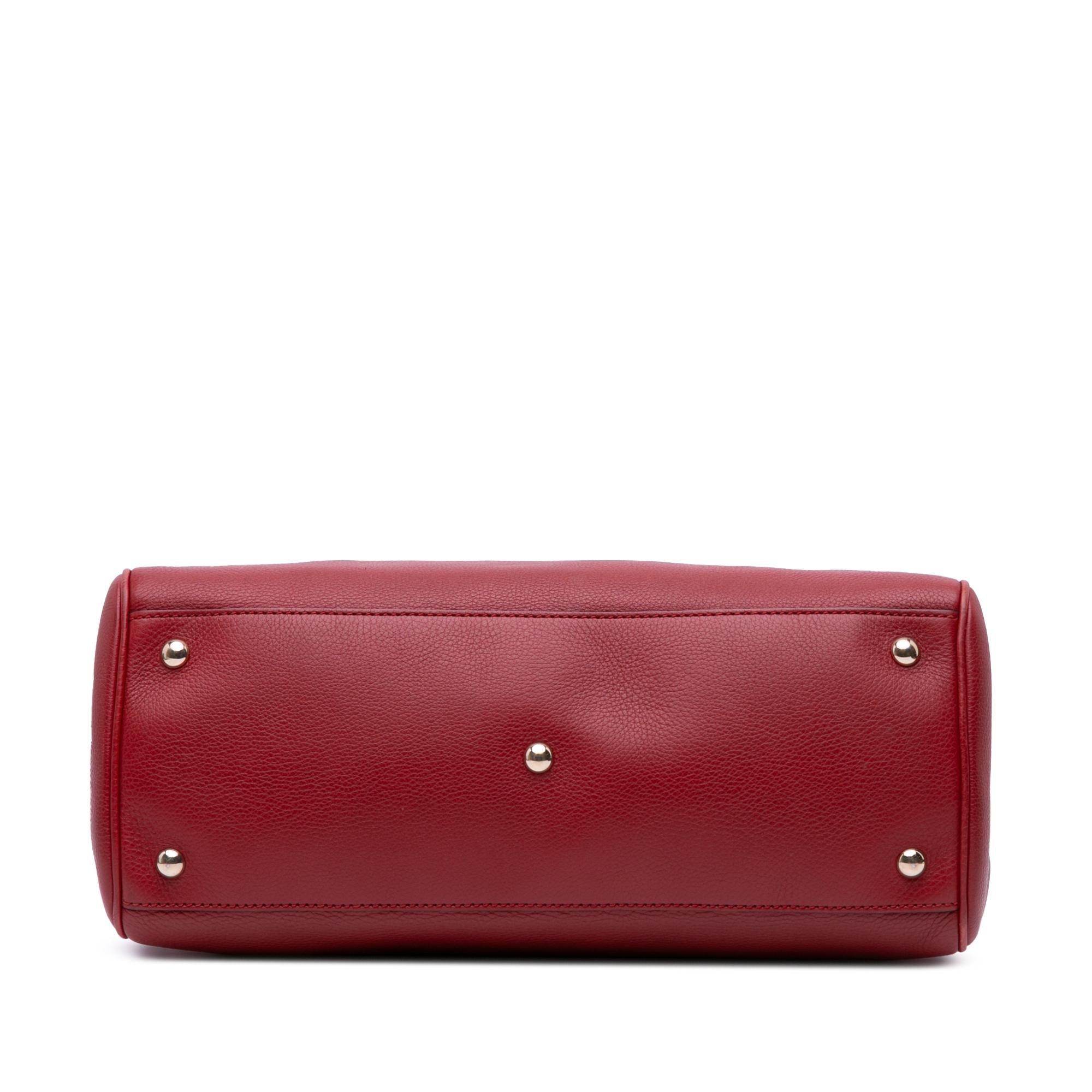 Gucci Medium Calfskin Bamboo Shopper Satchel