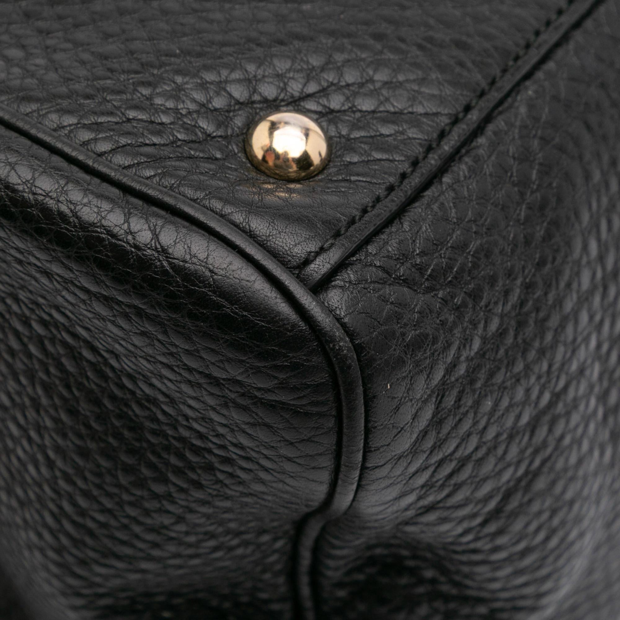 Gucci Medium Calfskin Bamboo Shopper Satchel