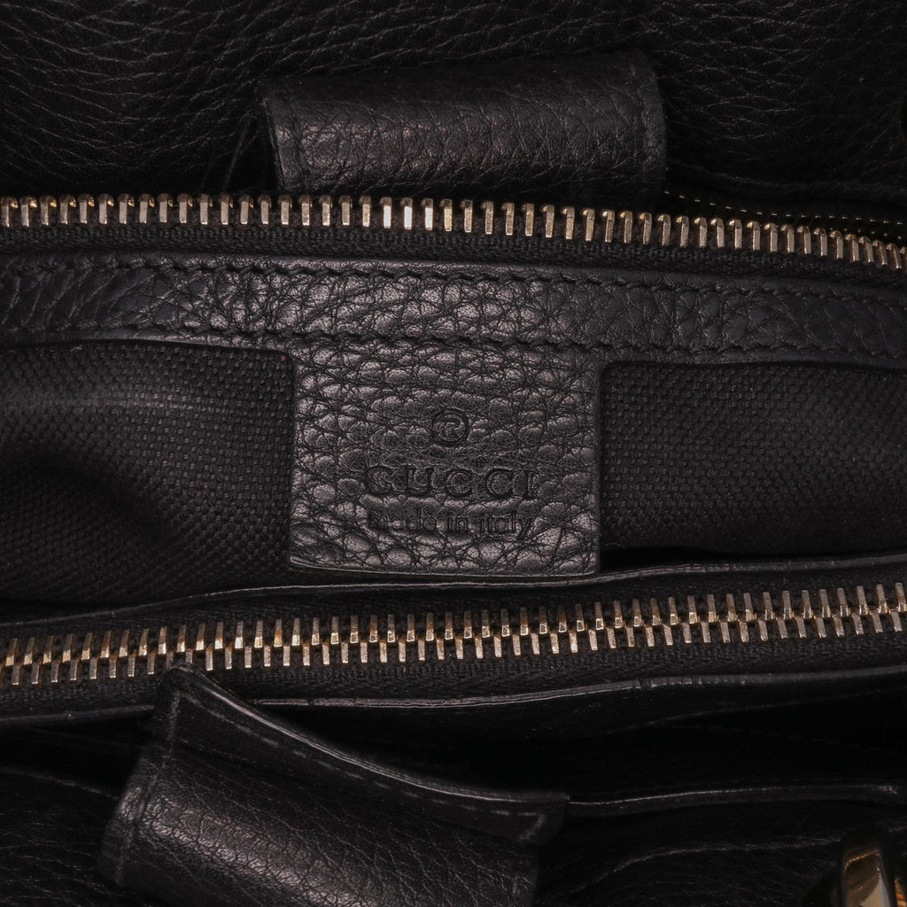 Gucci Medium Calfskin Bamboo Shopper Satchel