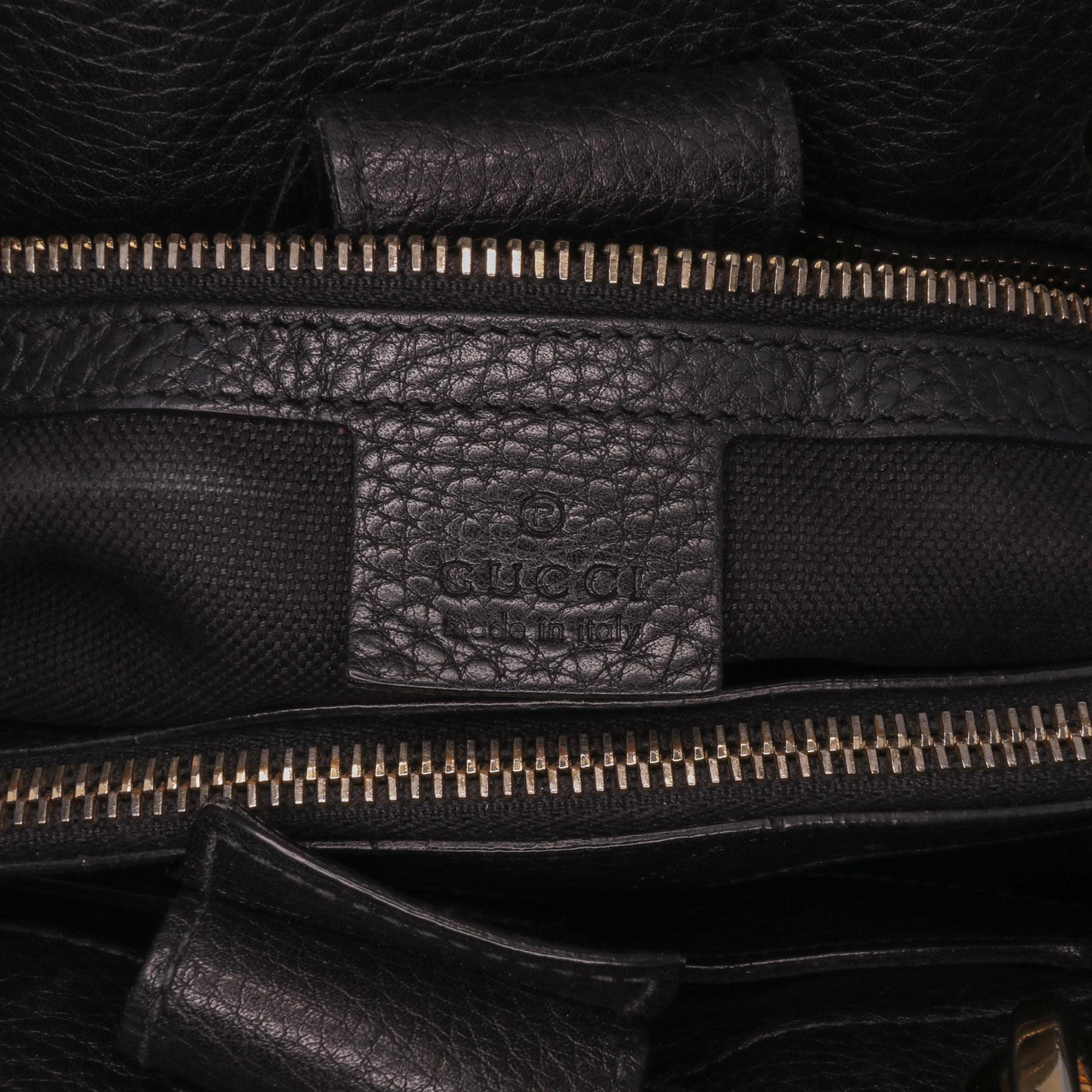 Gucci Medium Calfskin Bamboo Shopper Satchel