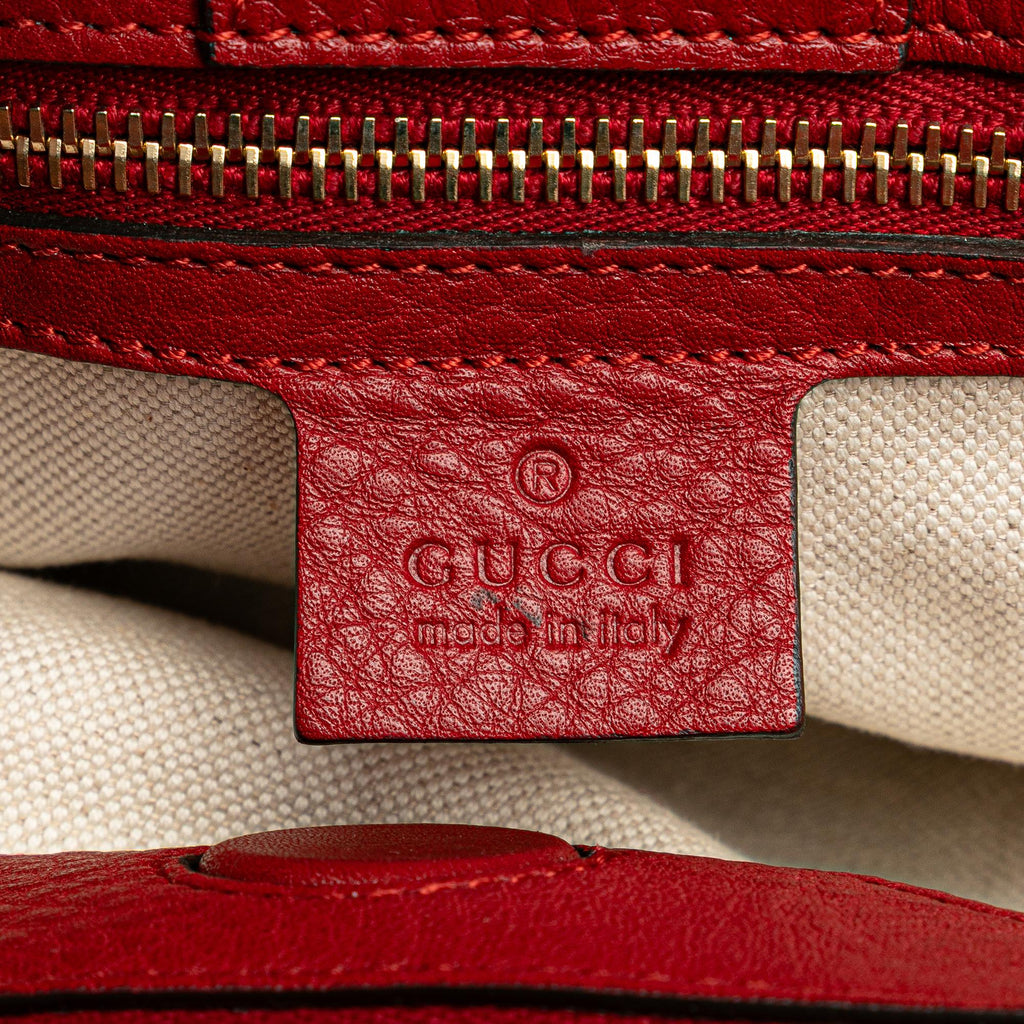 Gucci Medium Calfskin Bamboo Shopper Satchel