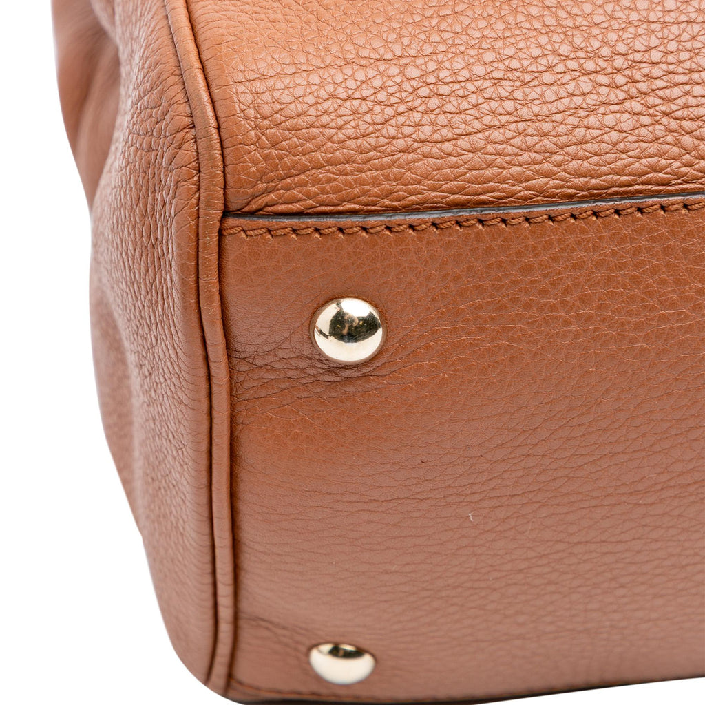 Gucci Medium Calfskin Bamboo Shopper Satchel