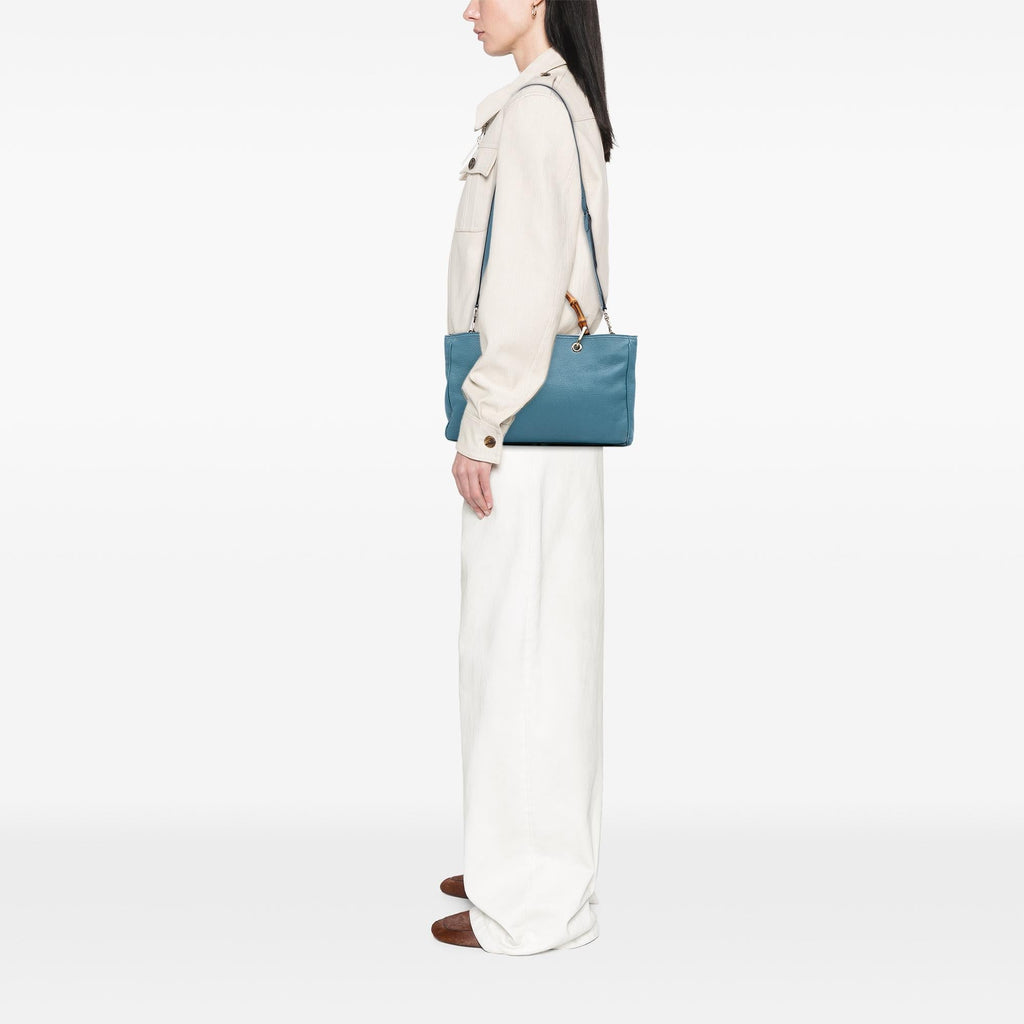 Gucci Medium Calfskin Bamboo Shopper Satchel