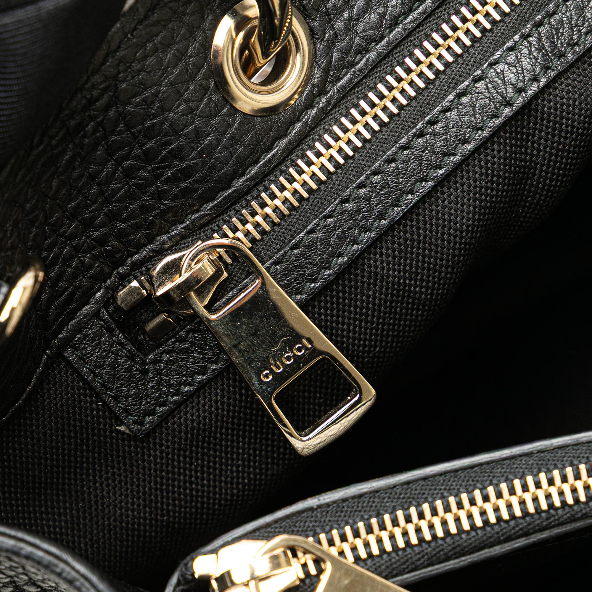 Gucci Medium Calfskin Bamboo Shopper Satchel