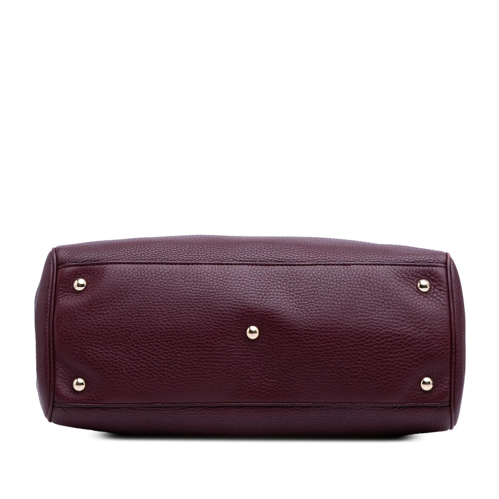 Gucci Medium Calfskin Bamboo Shopper Satchel