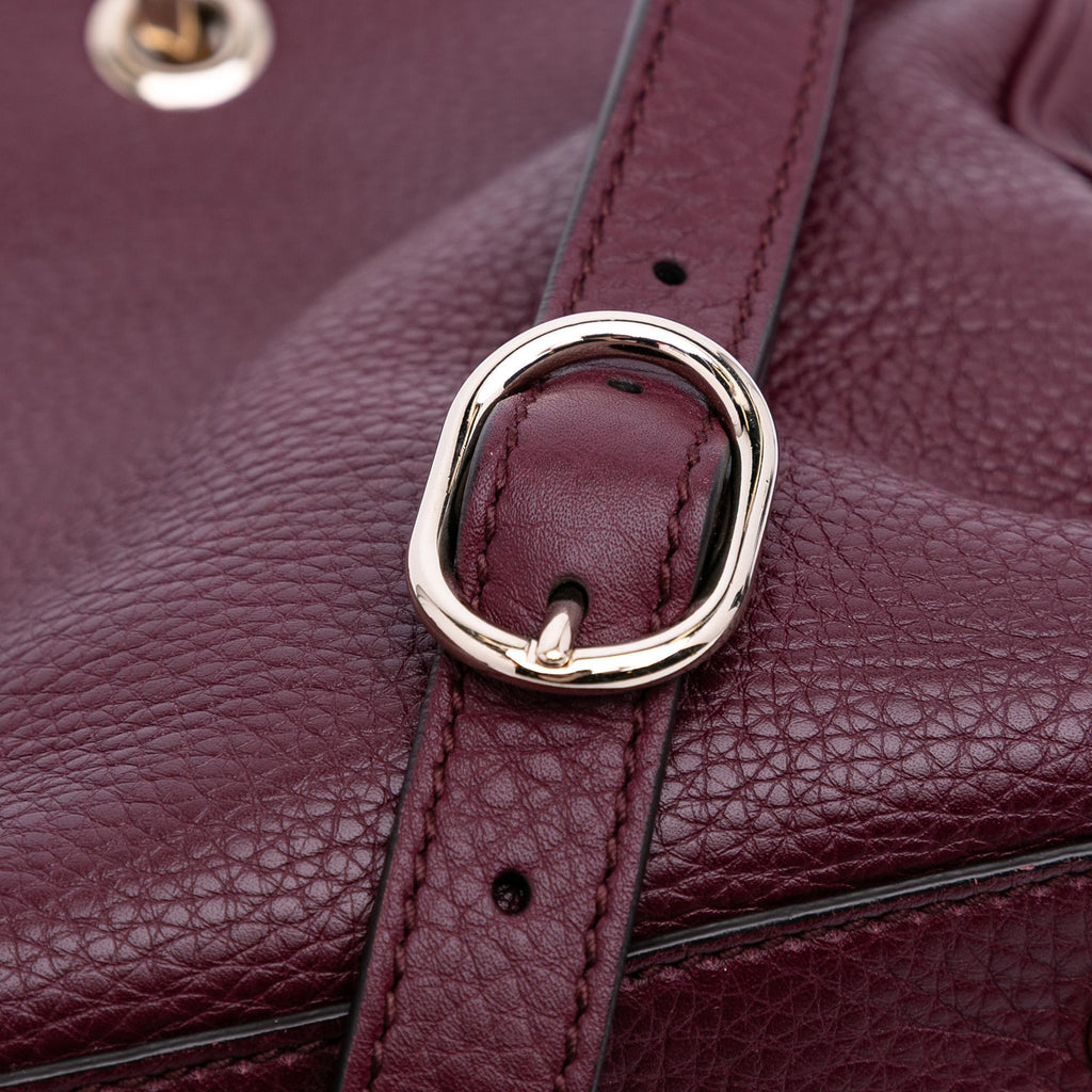 Gucci Medium Calfskin Bamboo Shopper Satchel