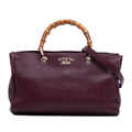 Gucci Medium Calfskin Bamboo Shopper Satchel