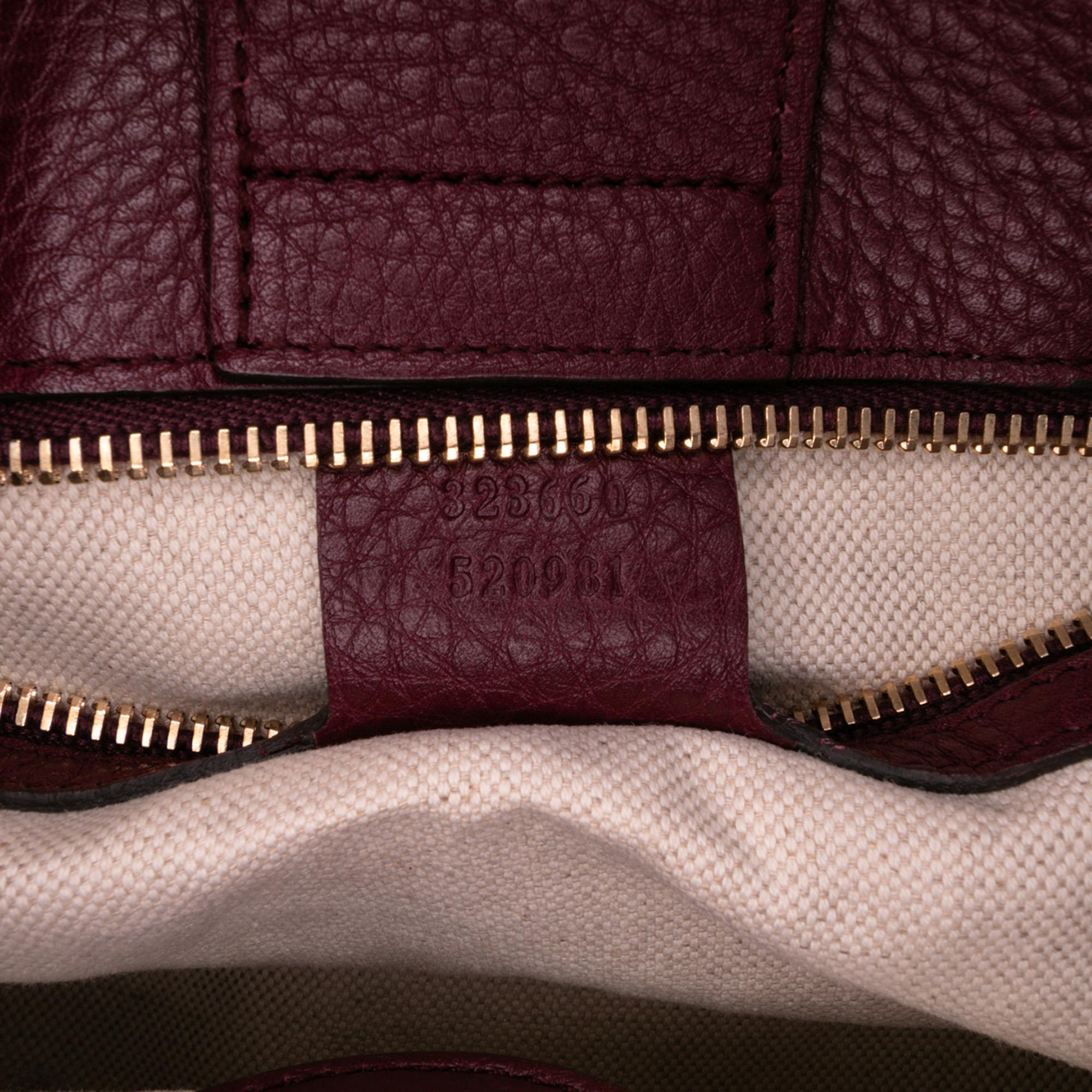 Gucci Medium Calfskin Bamboo Shopper Satchel