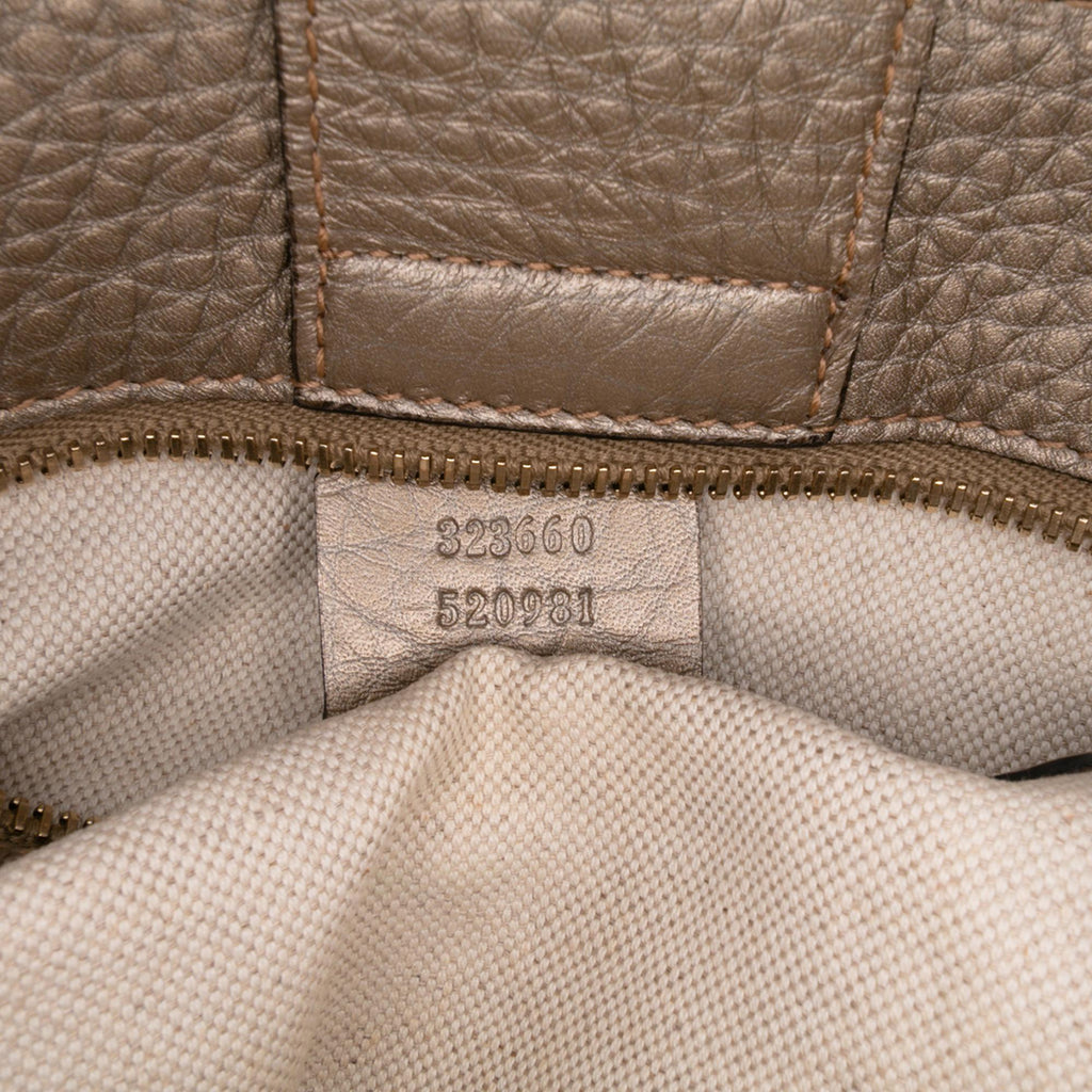 Gucci Medium Calfskin Bamboo Shopper Satchel