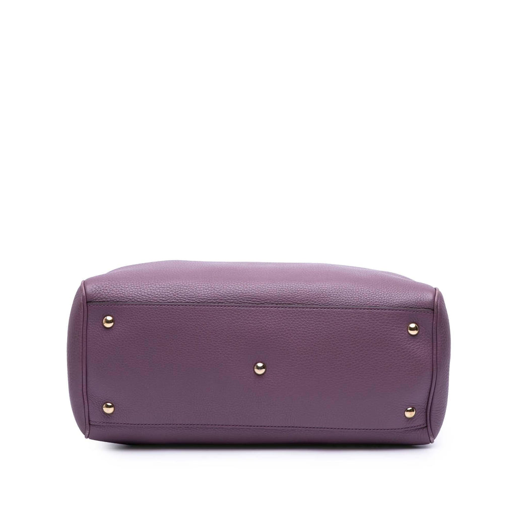 Gucci Medium Calfskin Bamboo Shopper Satchel
