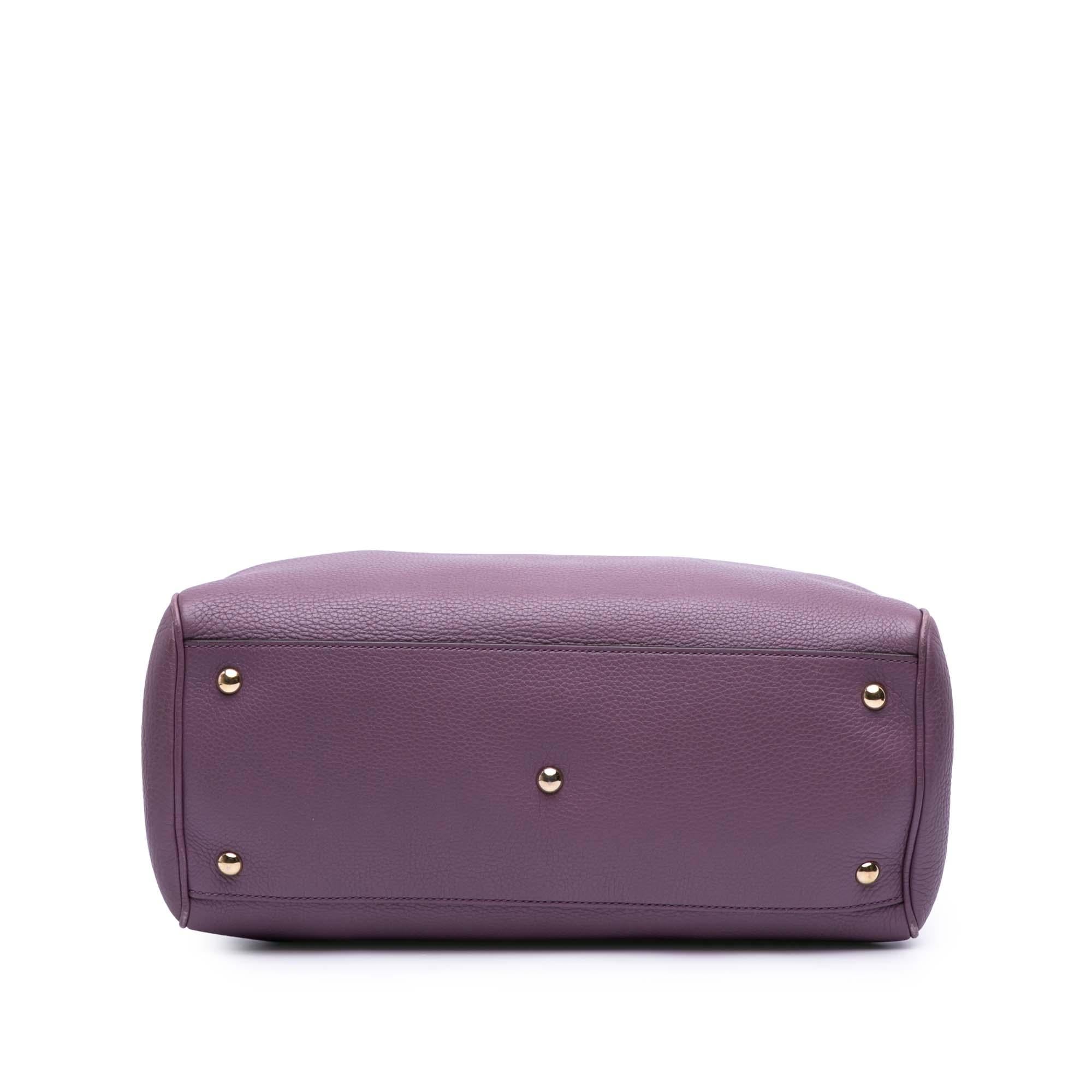 Gucci Medium Calfskin Bamboo Shopper Satchel