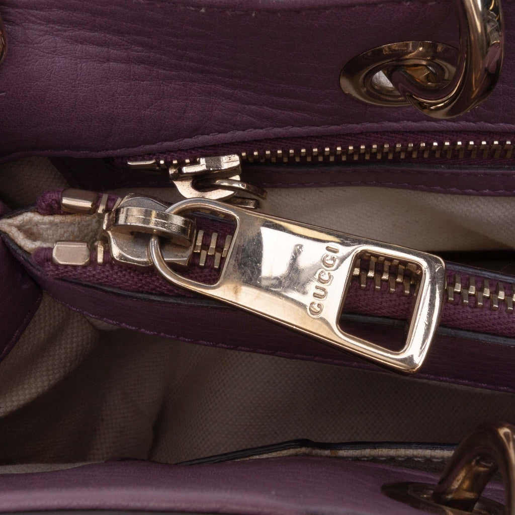 Gucci Medium Calfskin Bamboo Shopper Satchel