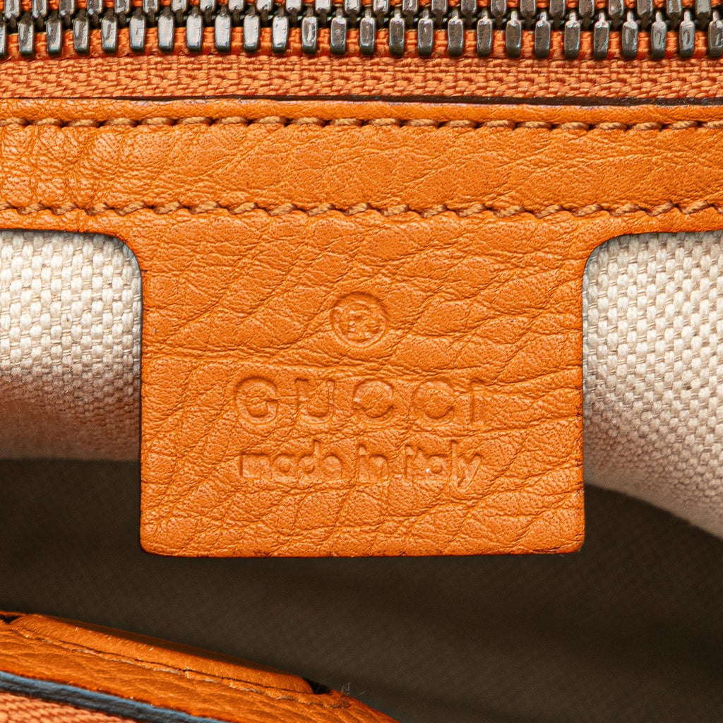 Gucci Medium Calfskin Bamboo Shopper Satchel