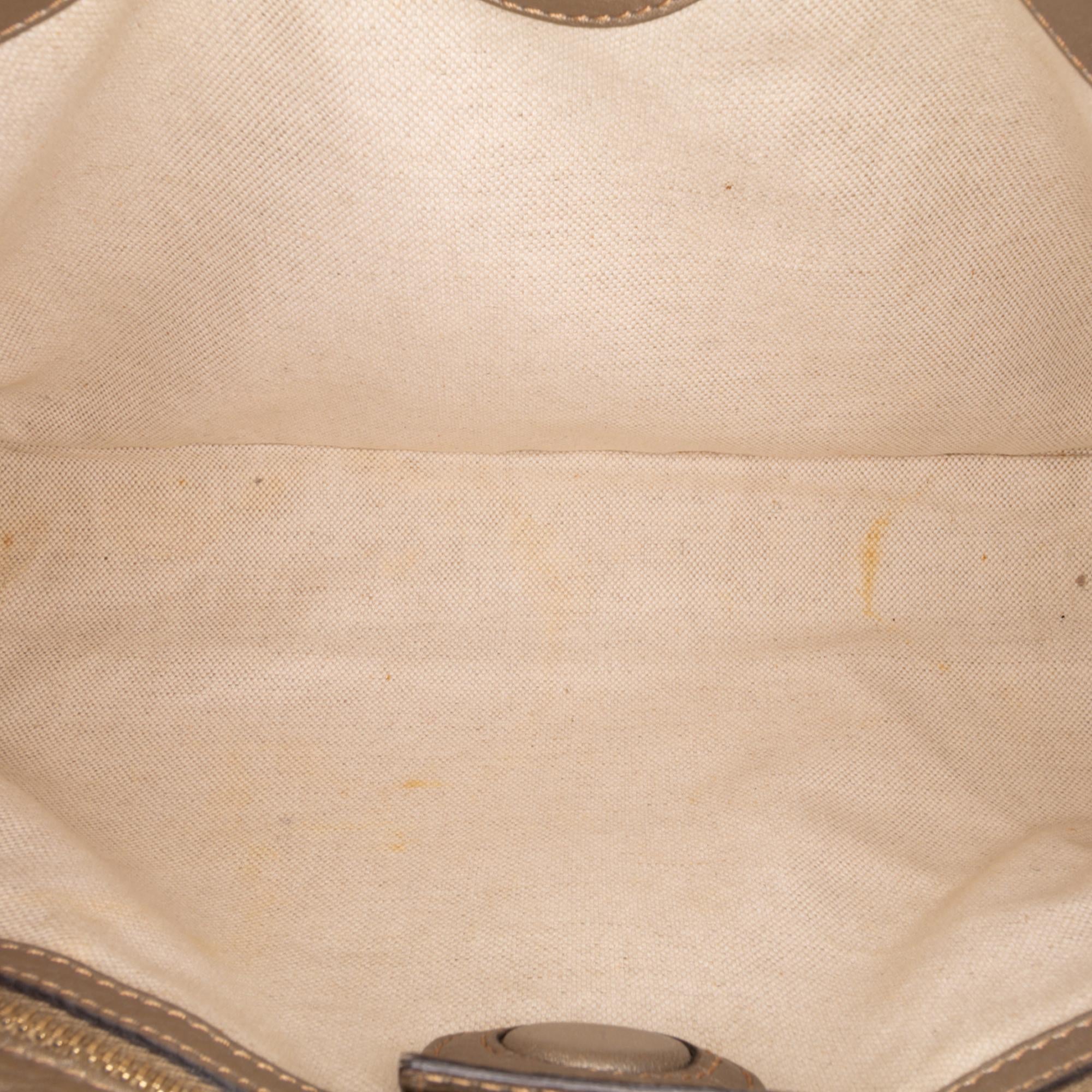 Gucci Medium Calfskin Bamboo Shopper Satchel