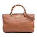 Gucci Medium Calfskin Bamboo Shopper Satchel