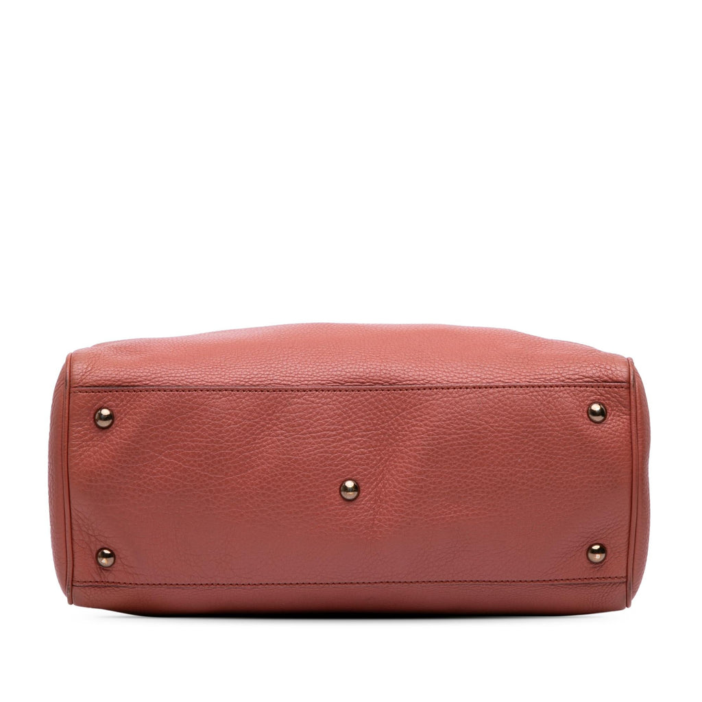 Gucci Medium Calfskin Bamboo Shopper Satchel