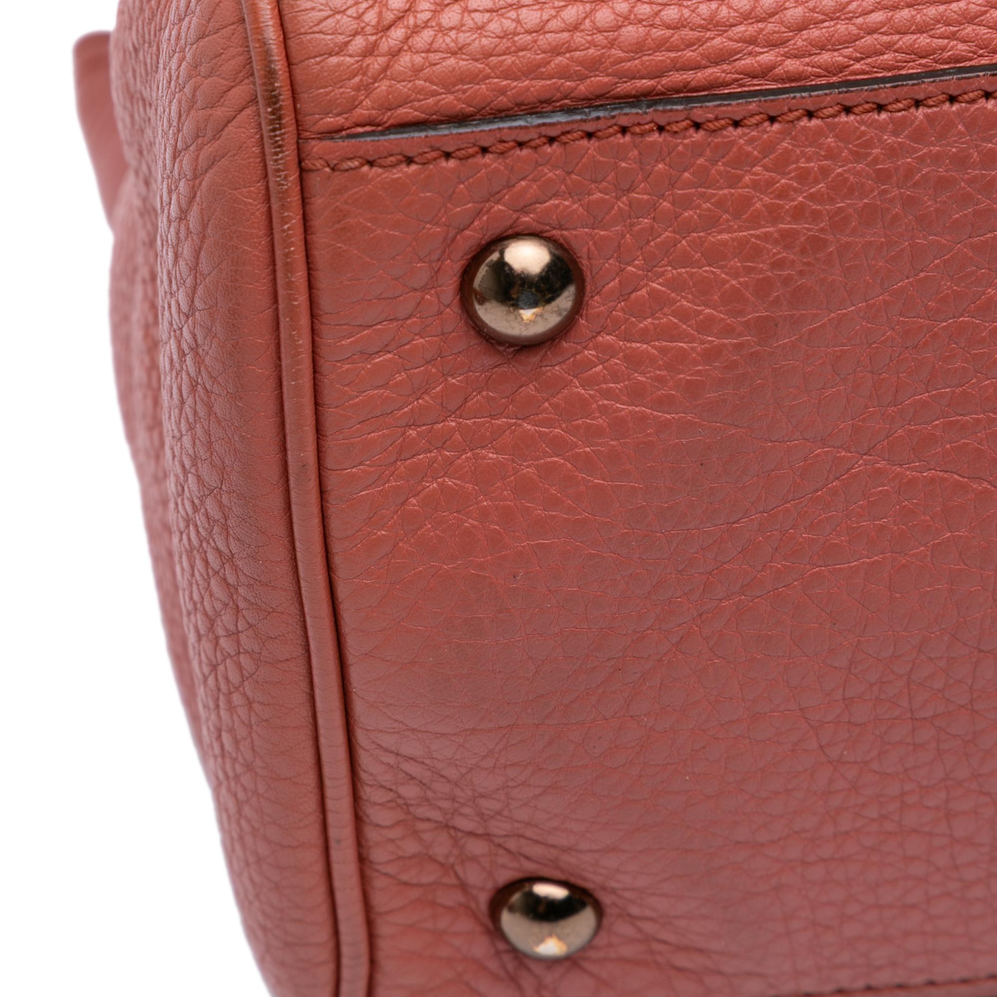 Gucci Medium Calfskin Bamboo Shopper Satchel