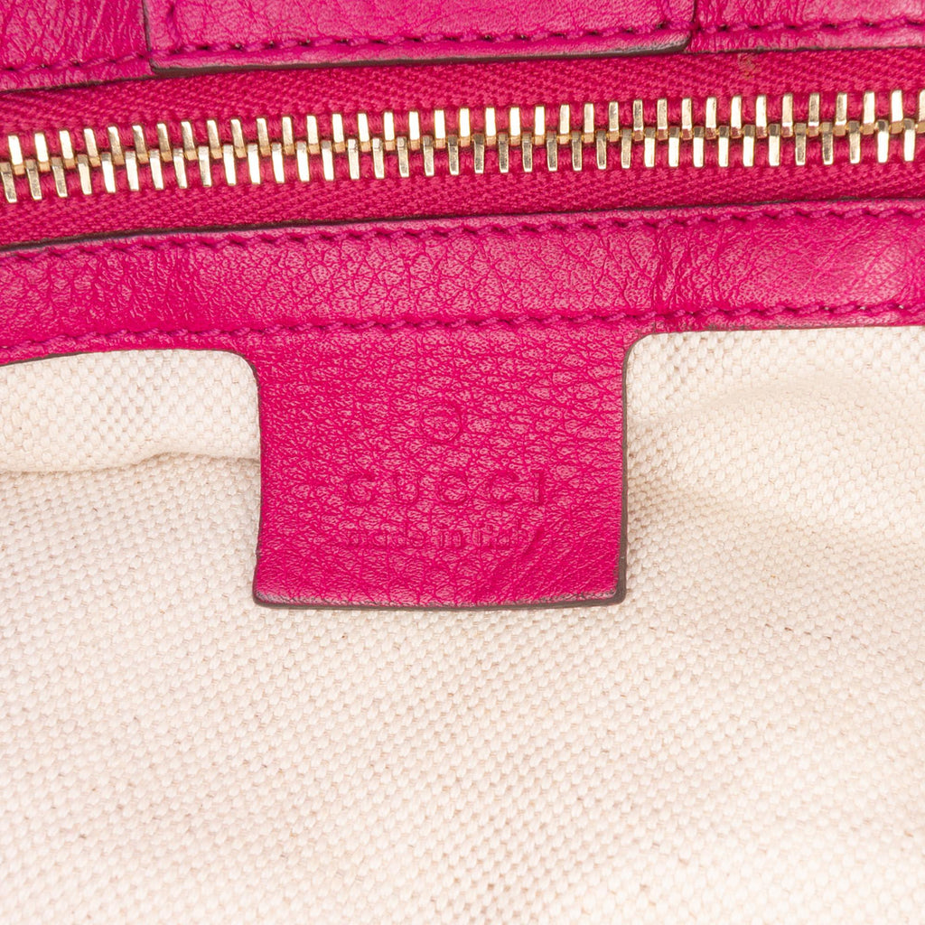 Gucci Medium Calfskin Bamboo Shopper Satchel