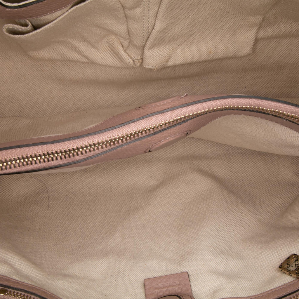 Gucci Medium Calfskin Bamboo Shopper Satchel