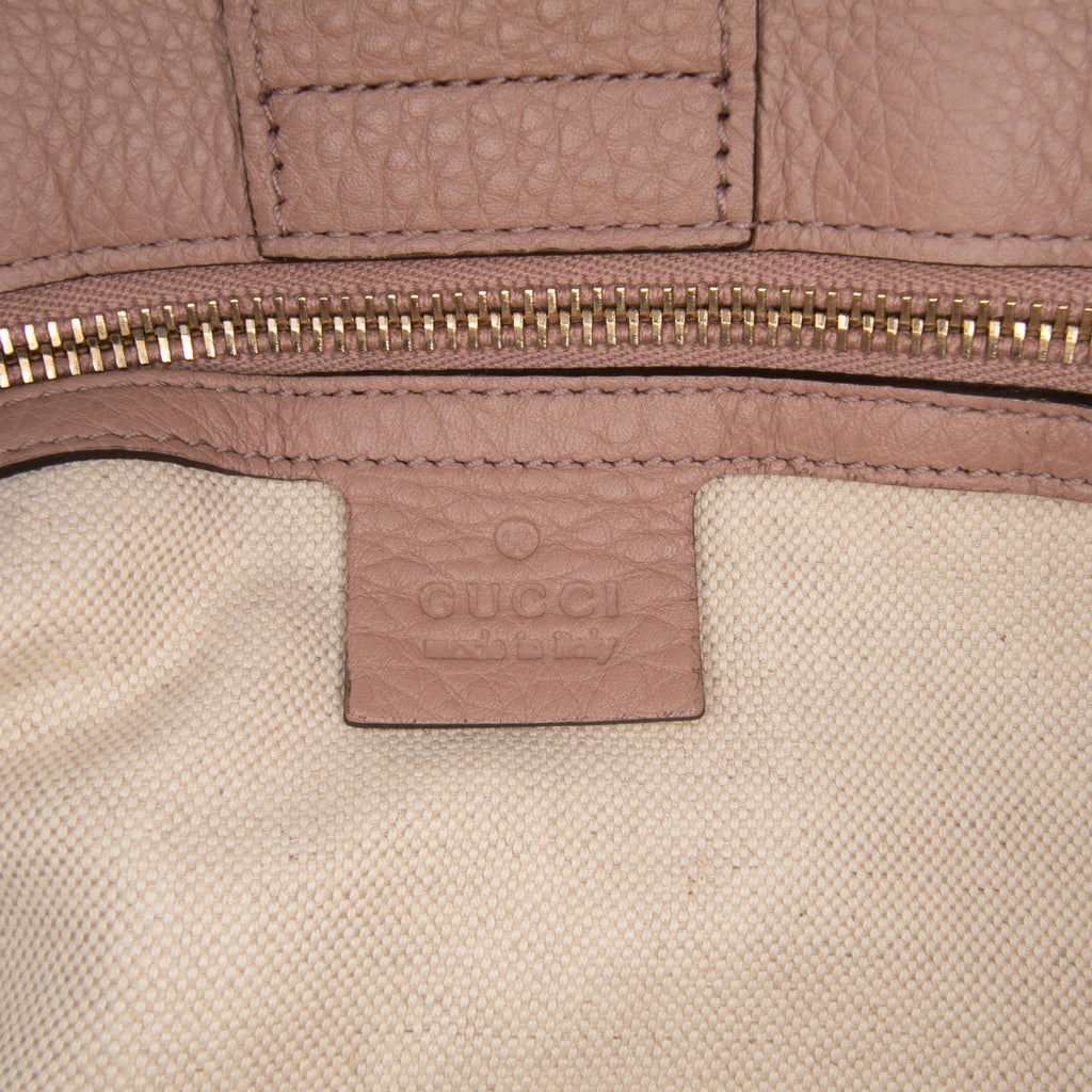 Gucci Medium Calfskin Bamboo Shopper Satchel