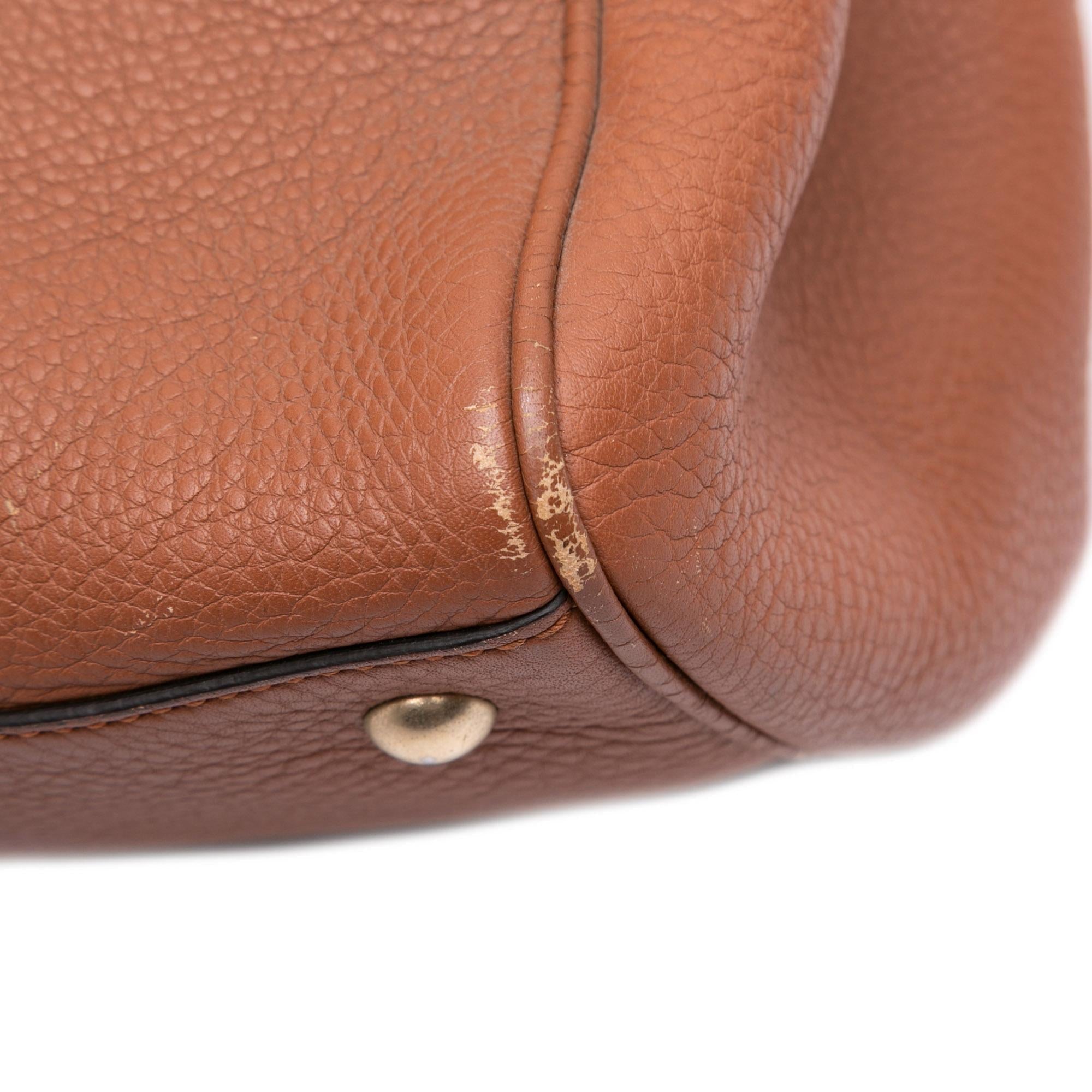Gucci Medium Calfskin Bamboo Shopper Satchel