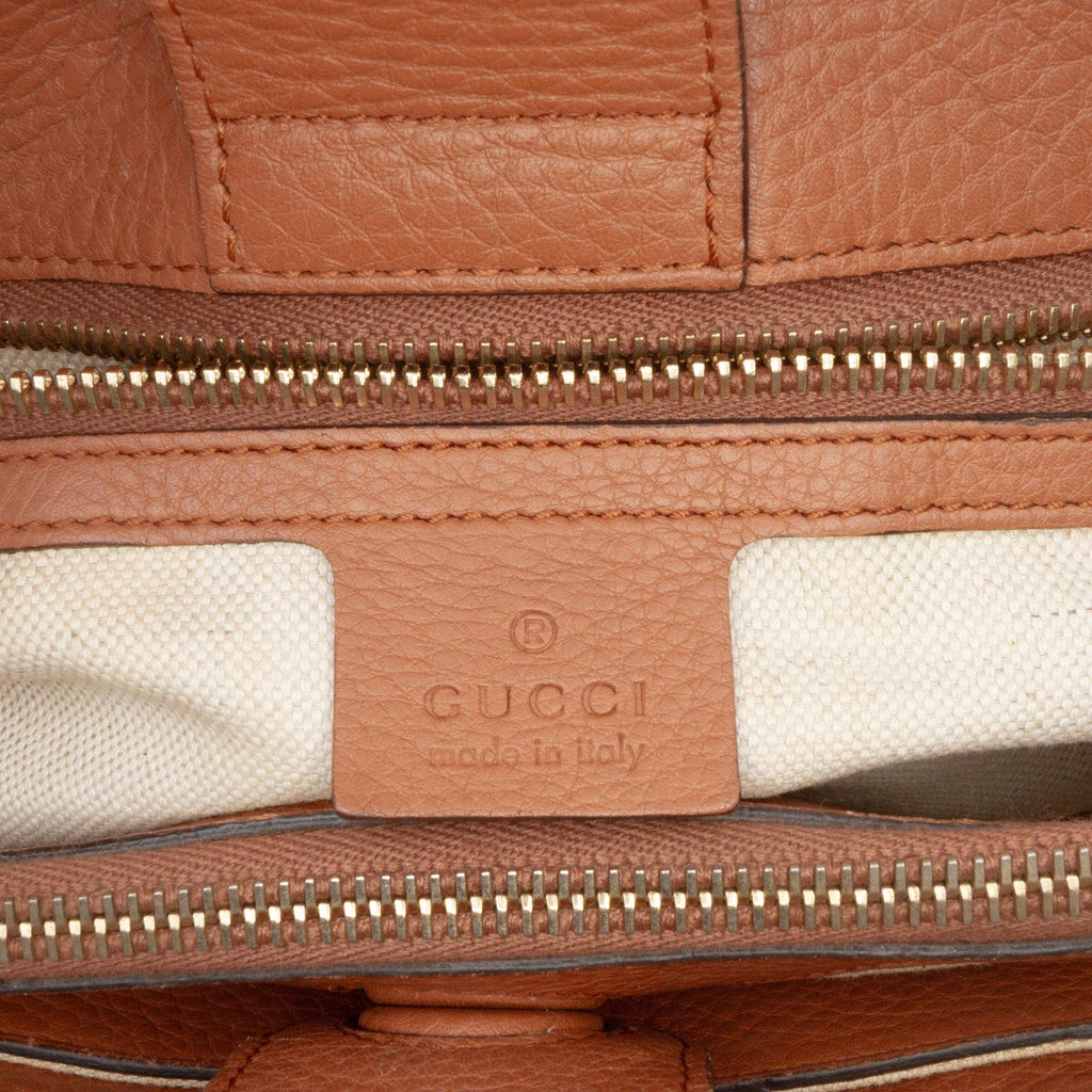 Gucci Medium Calfskin Bamboo Shopper Satchel