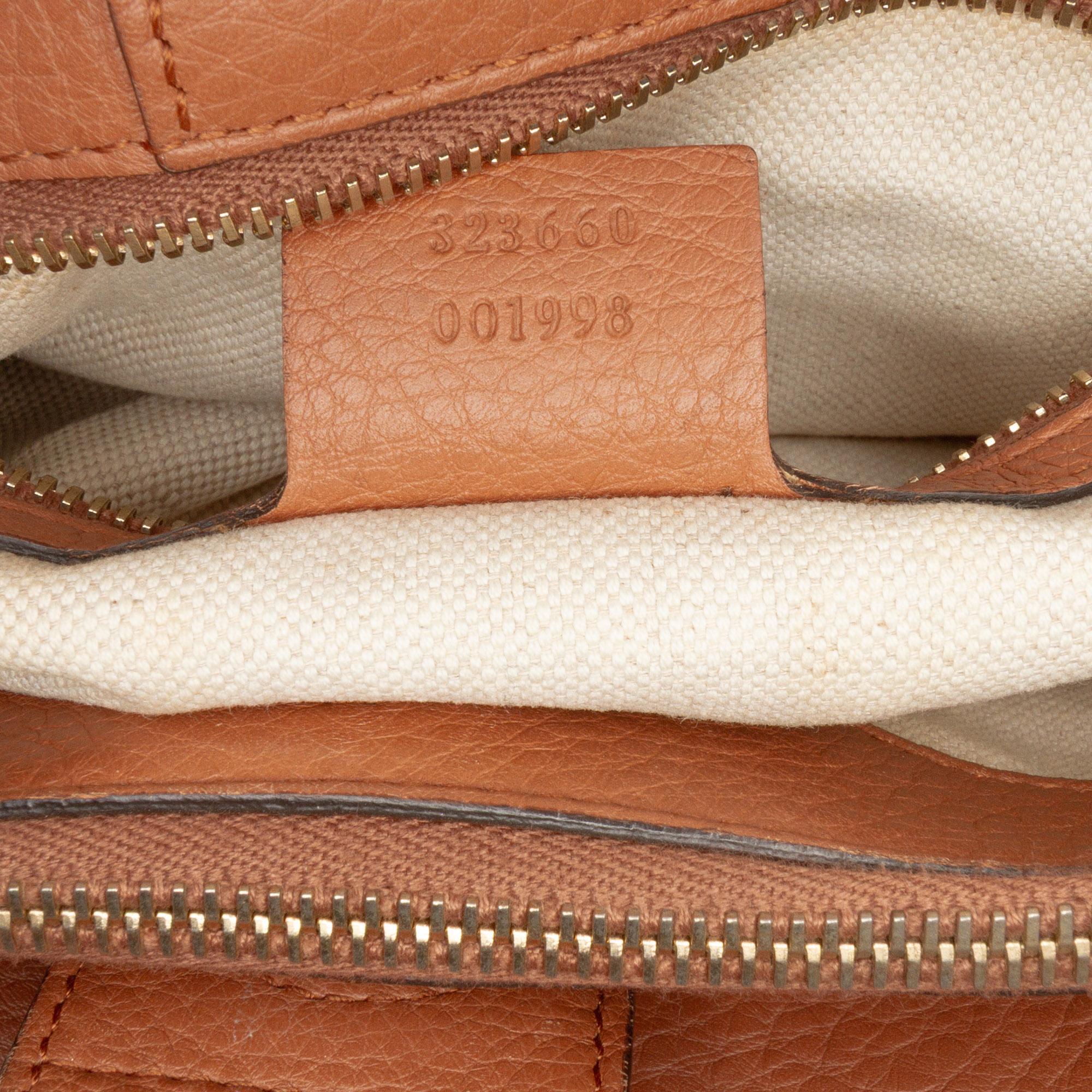 Gucci Medium Calfskin Bamboo Shopper Satchel