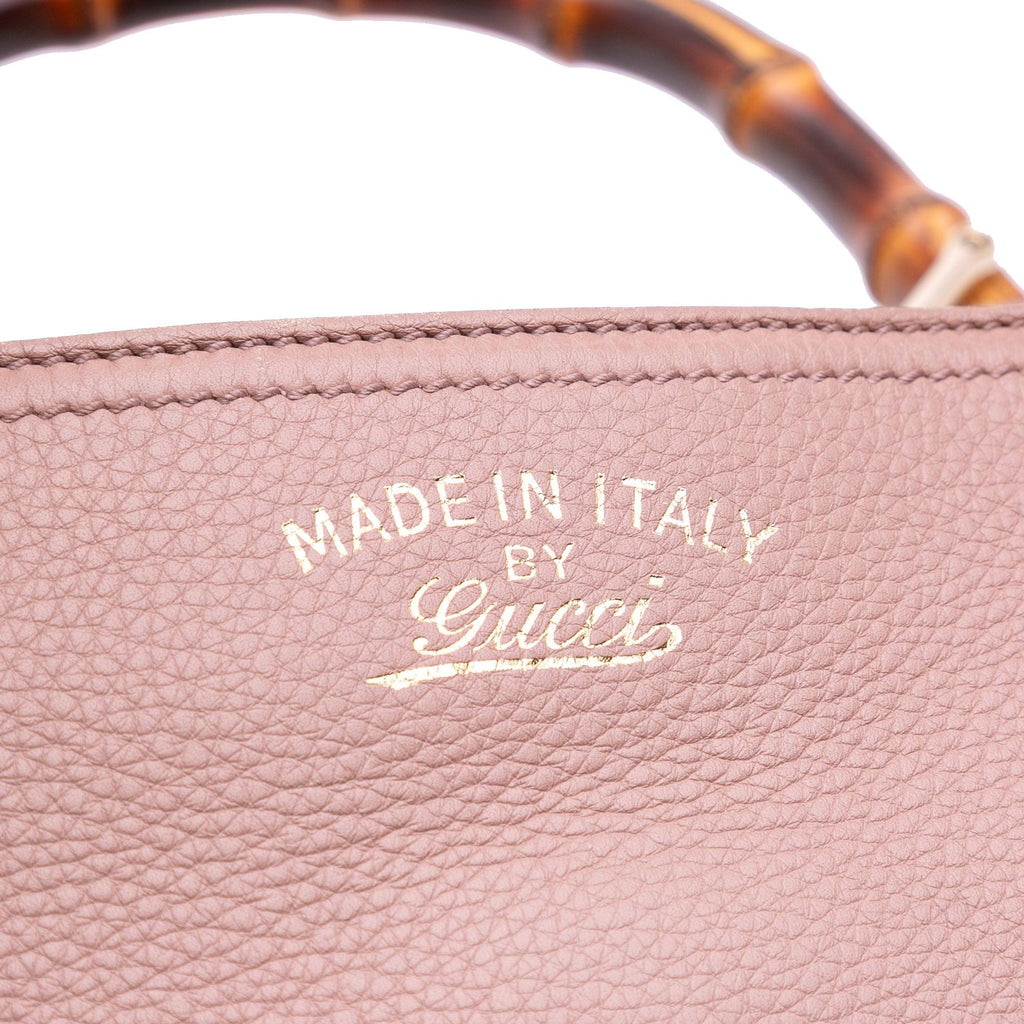 Gucci Medium Calfskin Bamboo Shopper Satchel