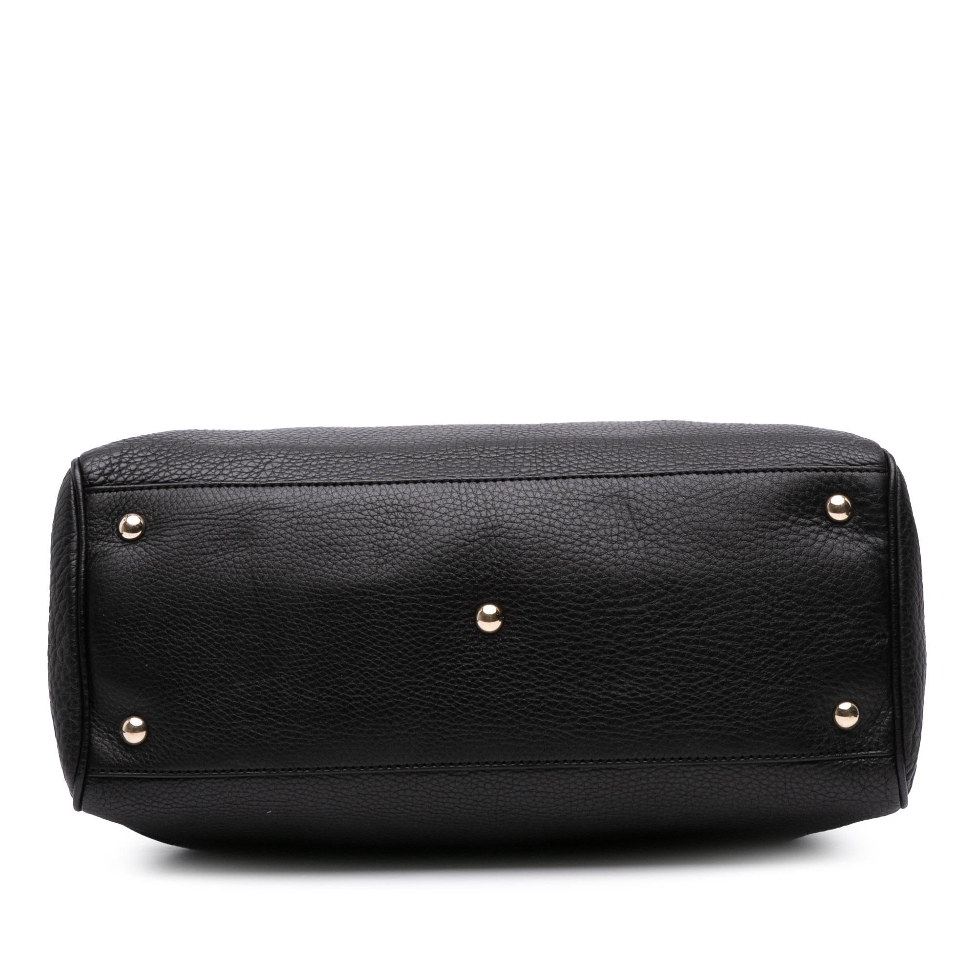 Gucci Medium Calfskin Bamboo Shopper Satchel