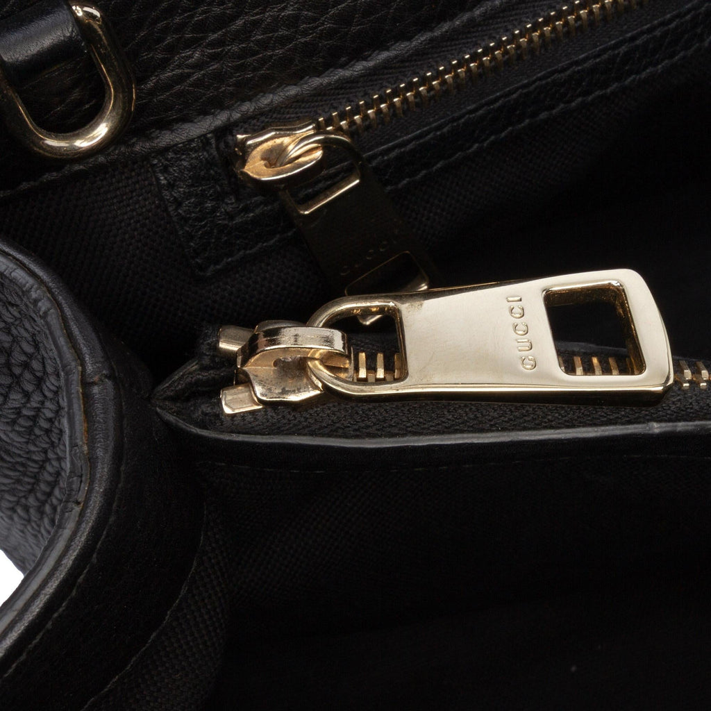 Gucci Medium Calfskin Bamboo Shopper Satchel
