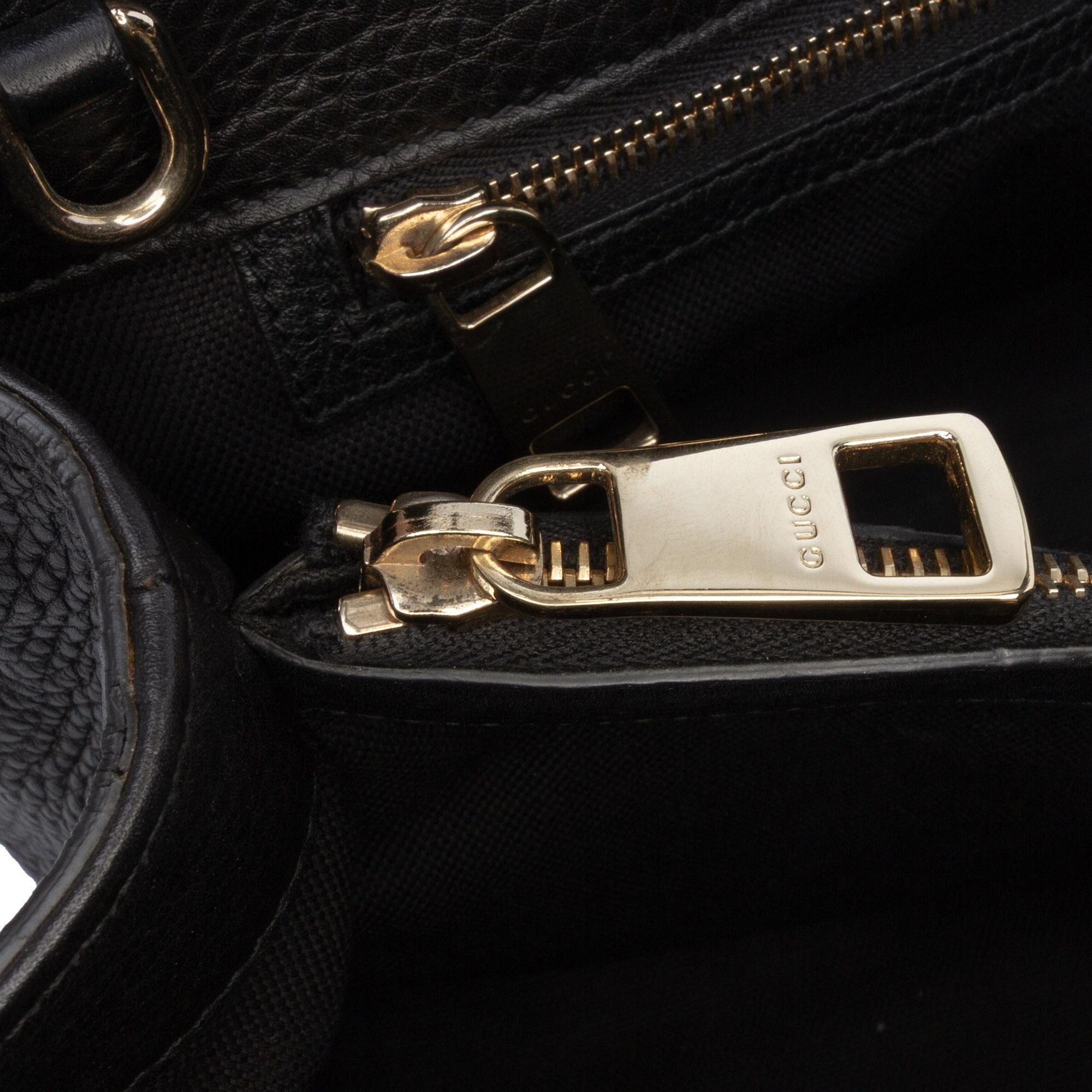 Gucci Medium Calfskin Bamboo Shopper Satchel
