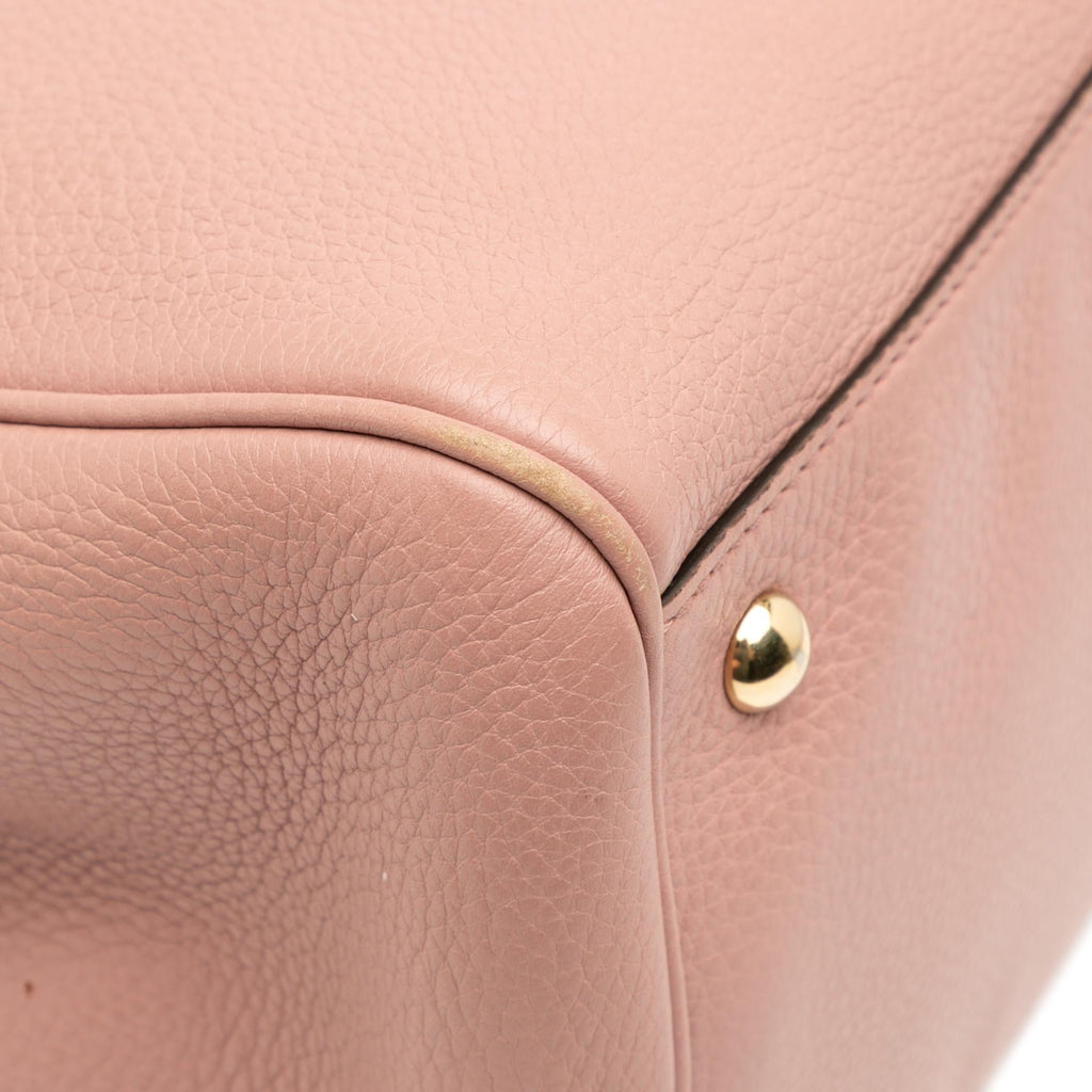 Gucci Medium Calfskin Bamboo Shopper Satchel