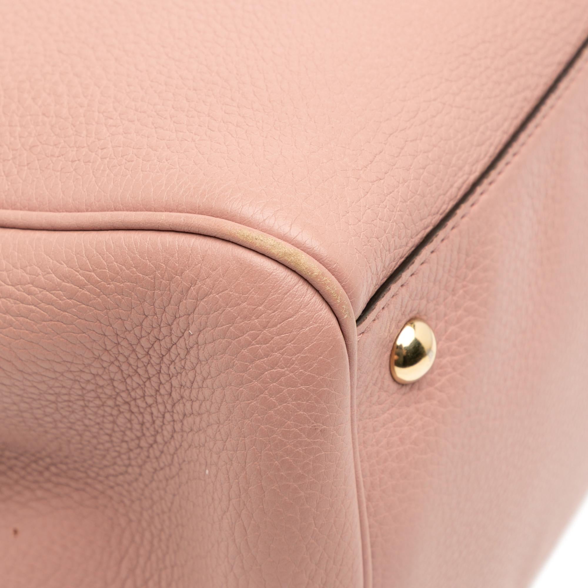 Gucci Medium Calfskin Bamboo Shopper Satchel
