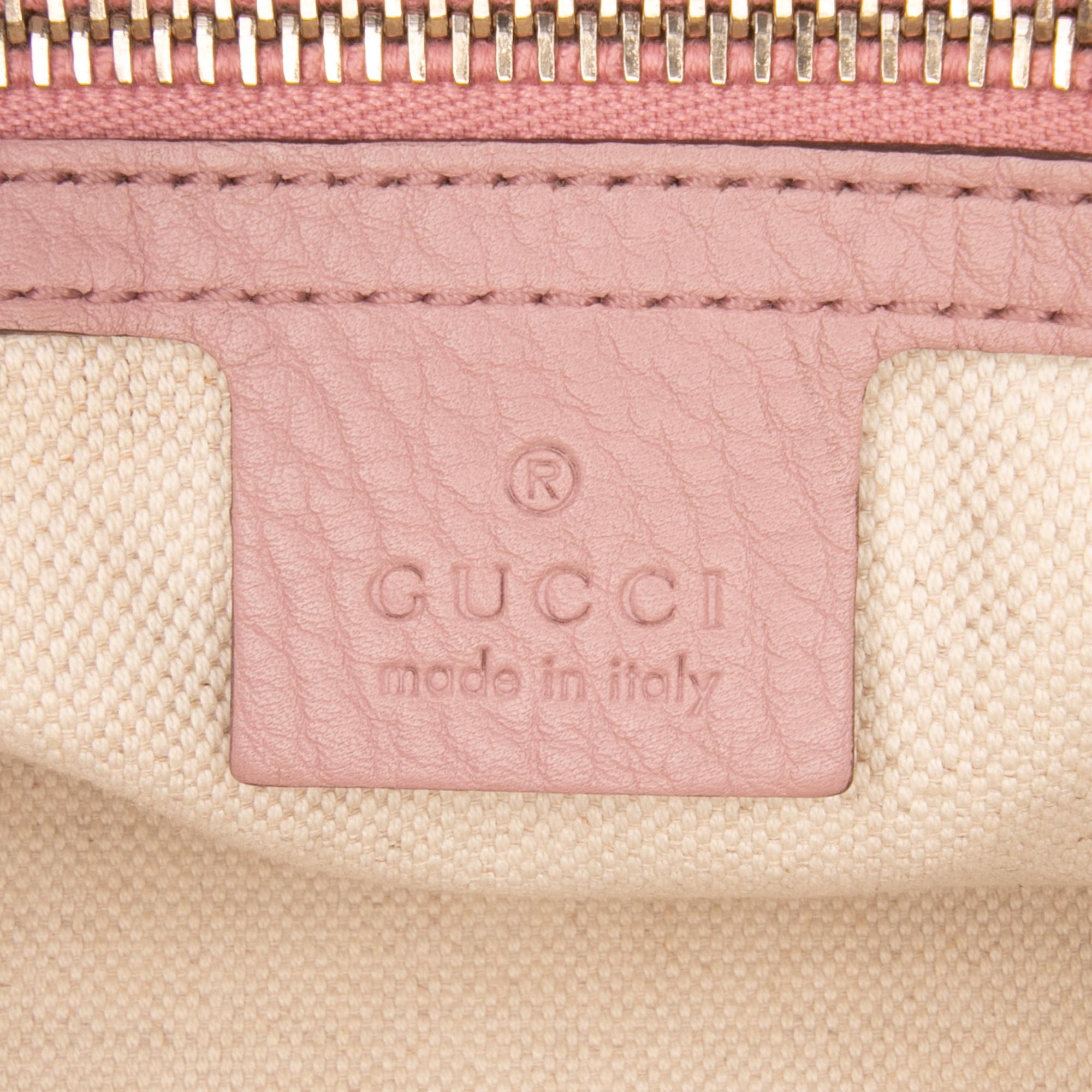 Gucci Medium Calfskin Bamboo Shopper Satchel
