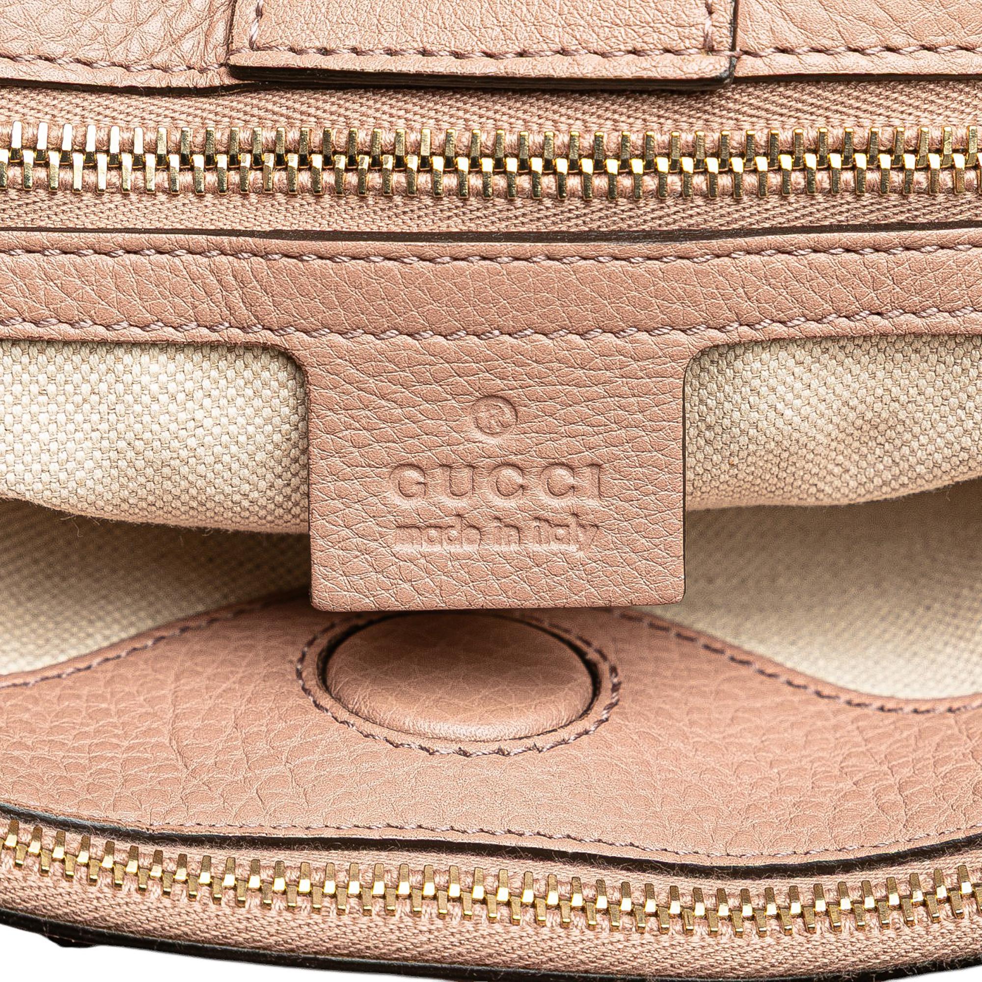 Gucci Medium Calfskin Bamboo Shopper Satchel