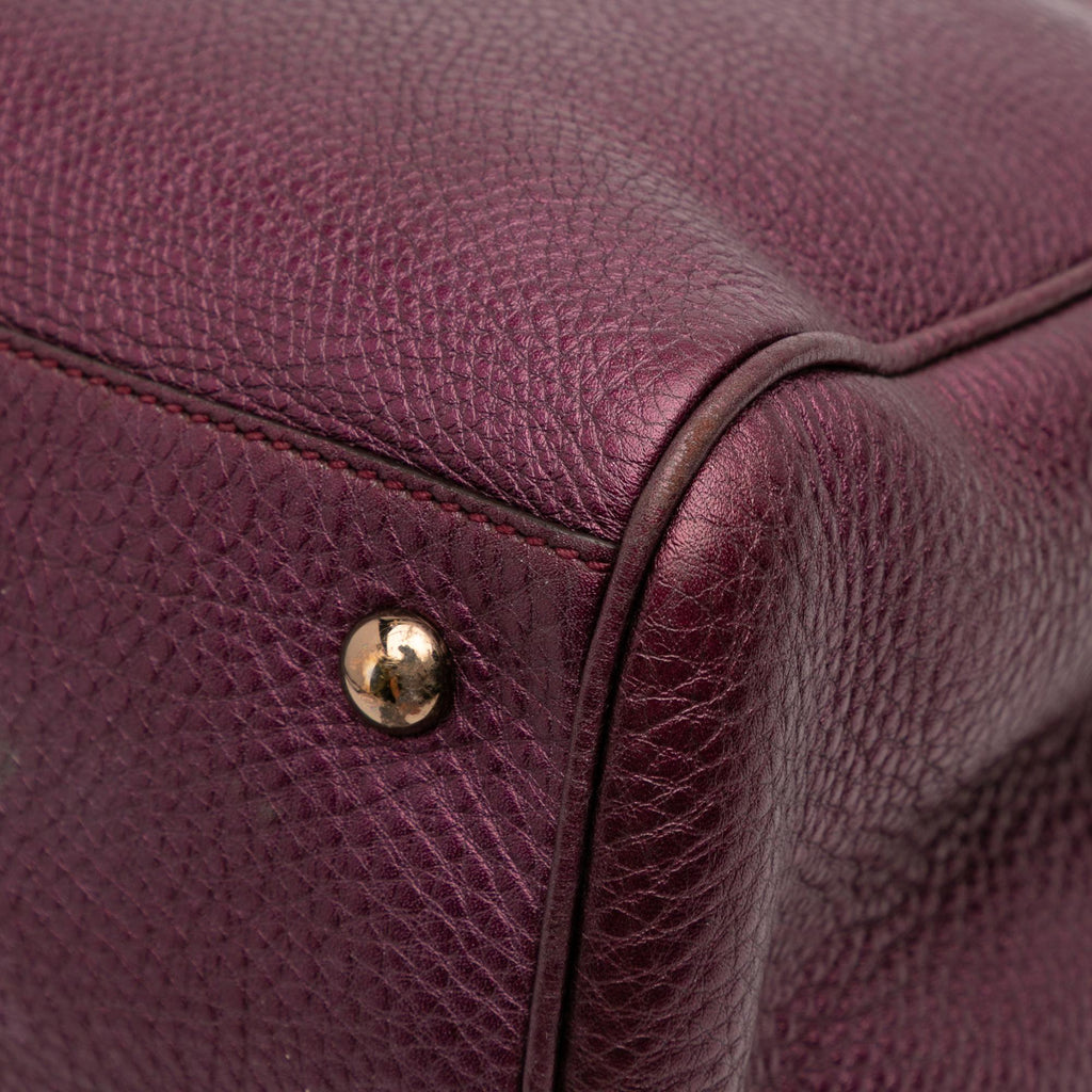 Gucci Medium Calfskin Bamboo Shopper Satchel